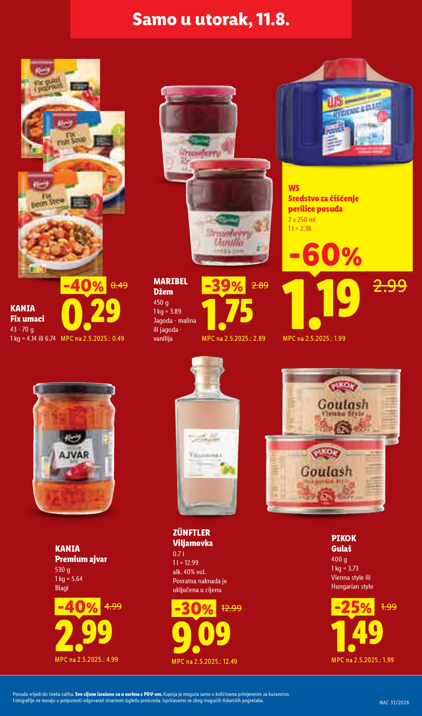 Lidl katalog Super ponuda od ponedjeljka 10.08.-16.08.2026.