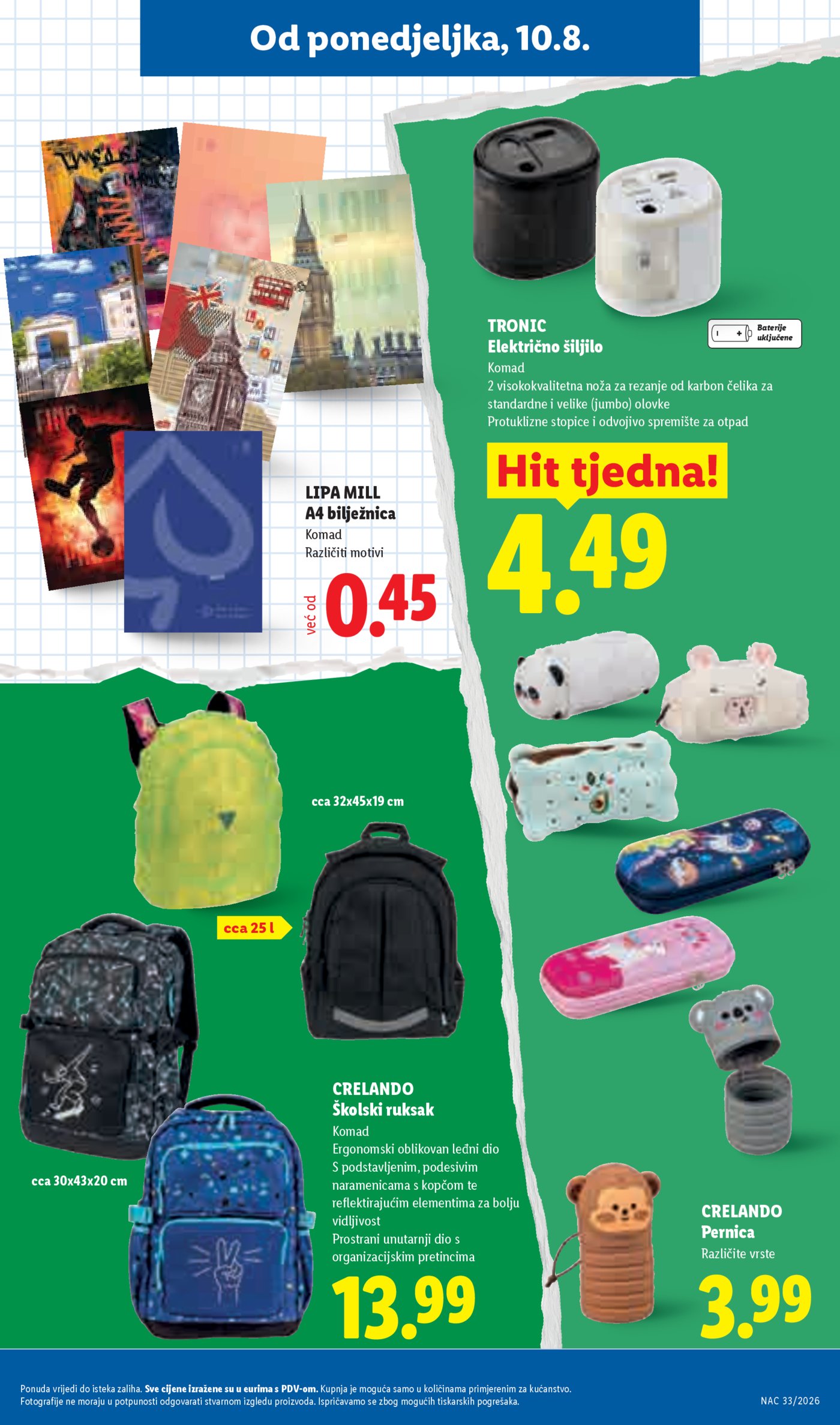 Lidl katalog Super ponuda od ponedjeljka 10.08.-16.08.2026.