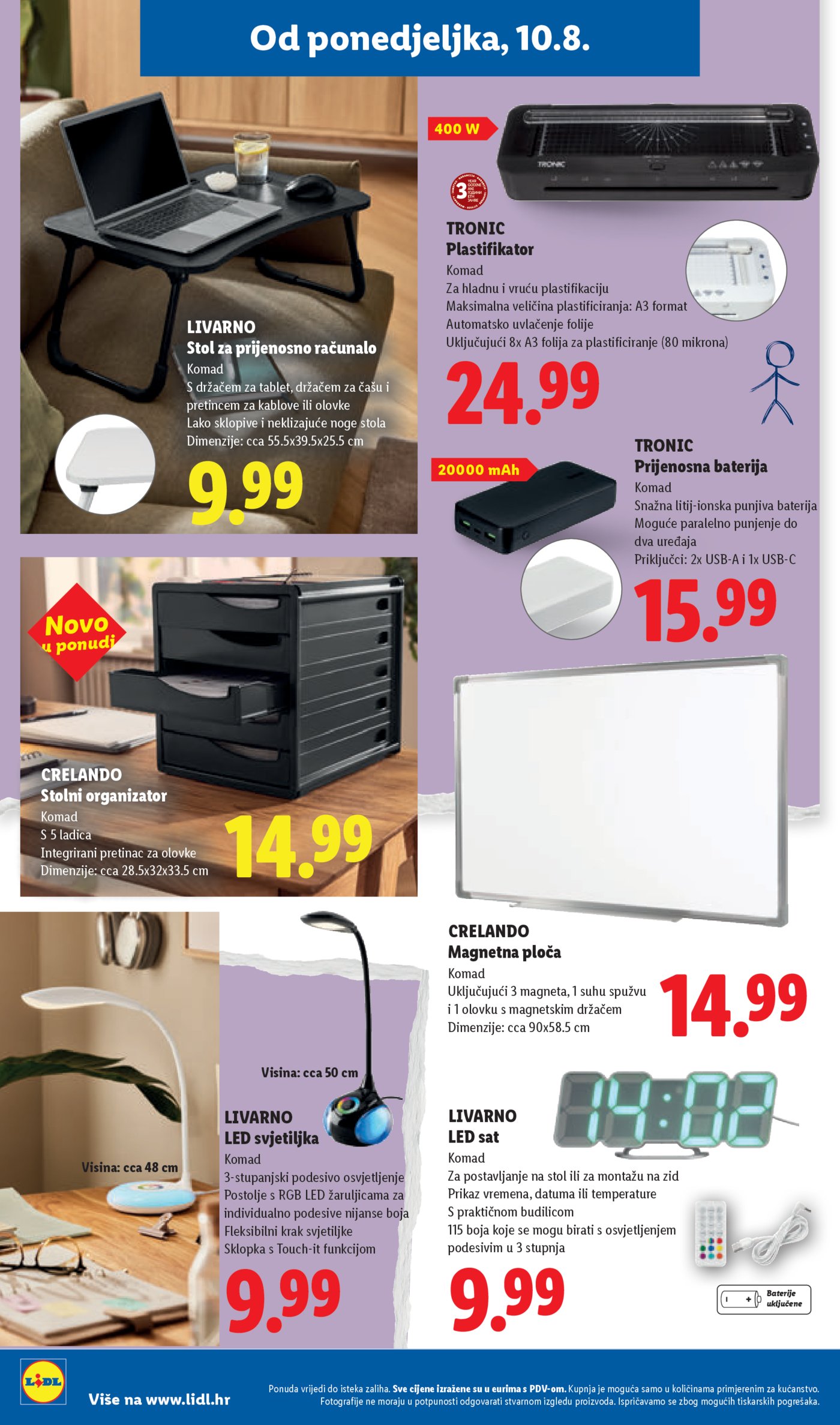 Lidl katalog Super ponuda od ponedjeljka 10.08.-16.08.2026.
