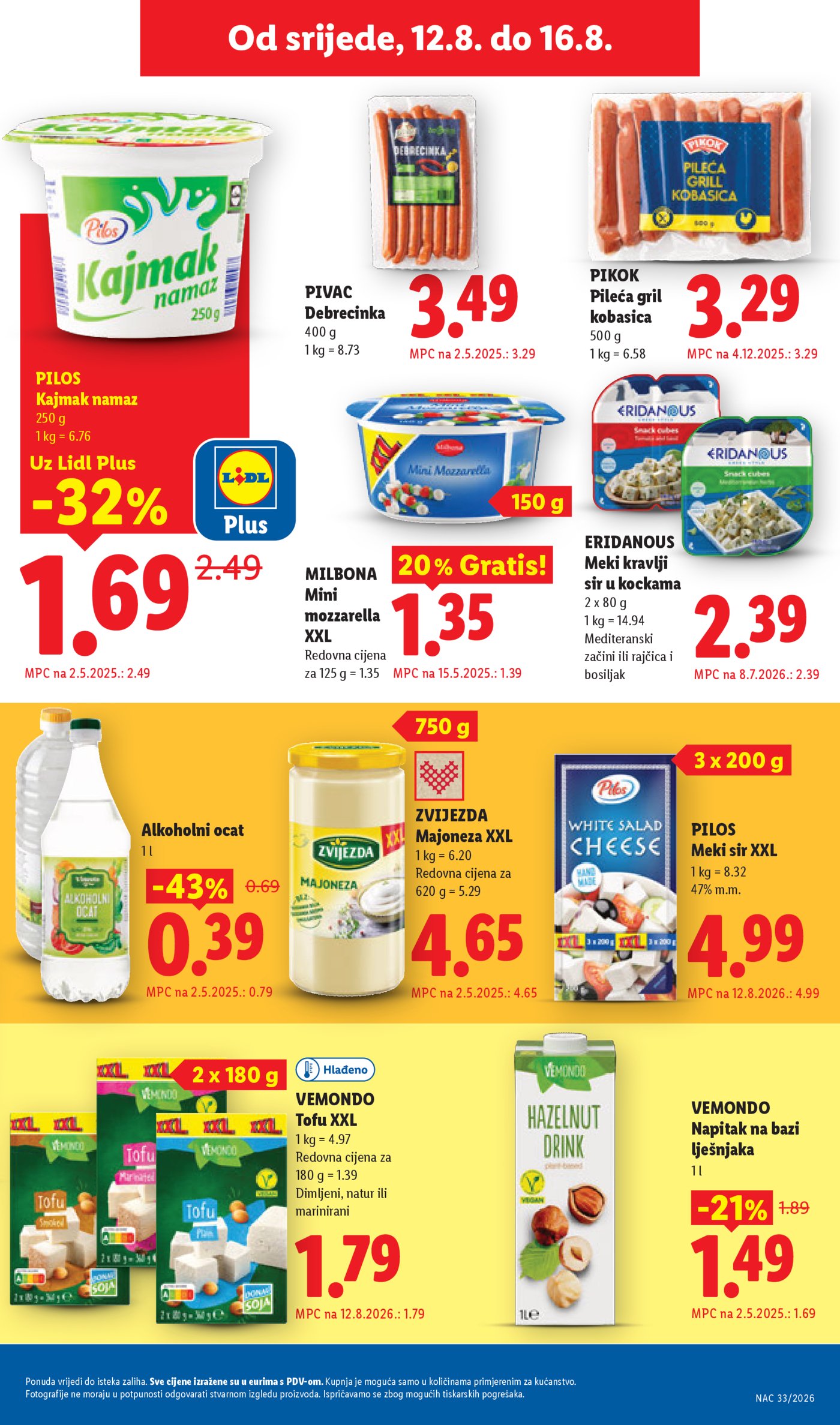 Lidl katalog Super ponuda od ponedjeljka 10.08.-16.08.2026.