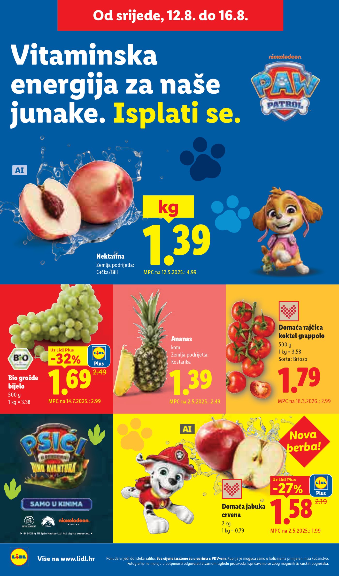 Lidl katalog Super ponuda od ponedjeljka 10.08.-16.08.2026.