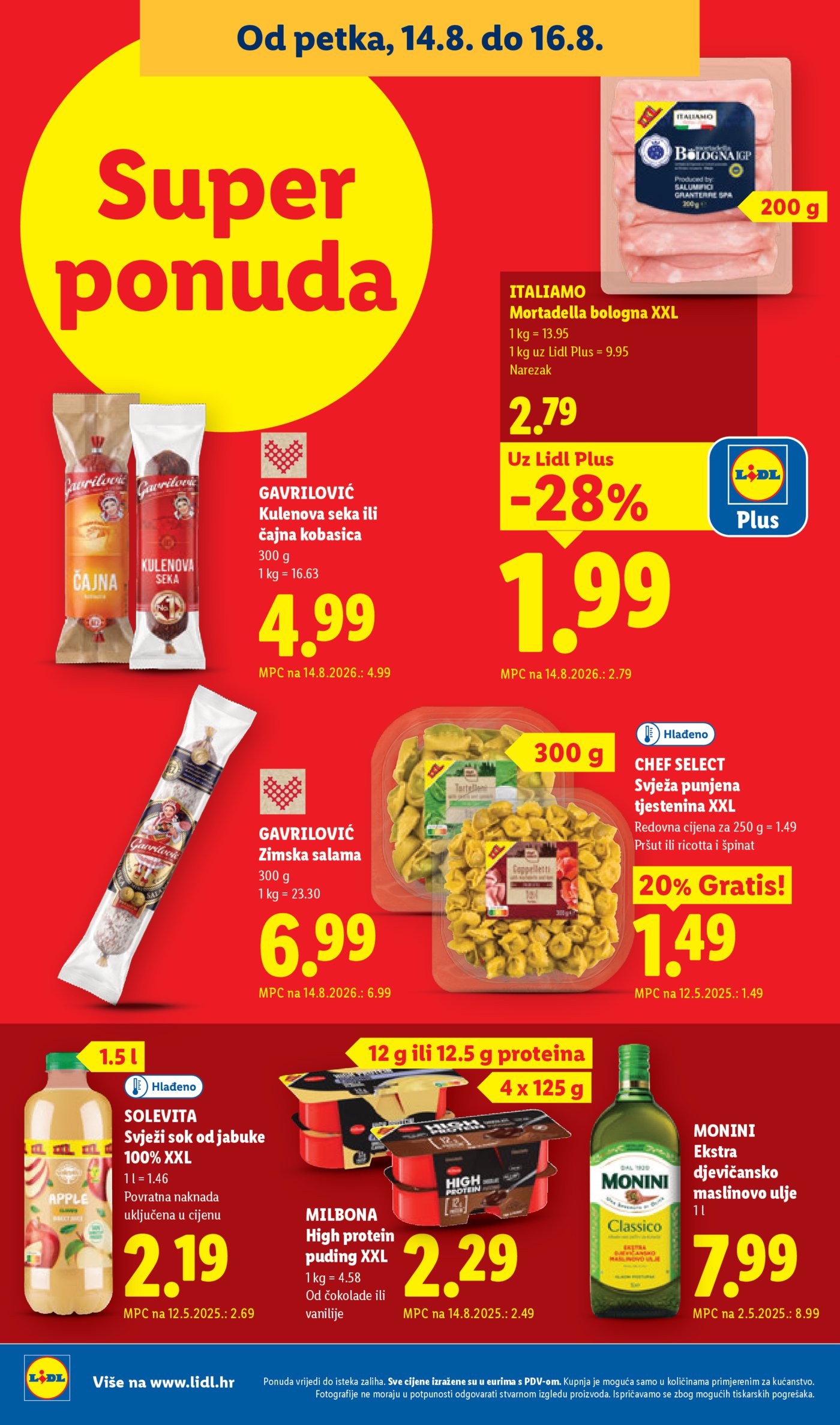 Lidl katalog Super ponuda od ponedjeljka 10.08.-16.08.2026.