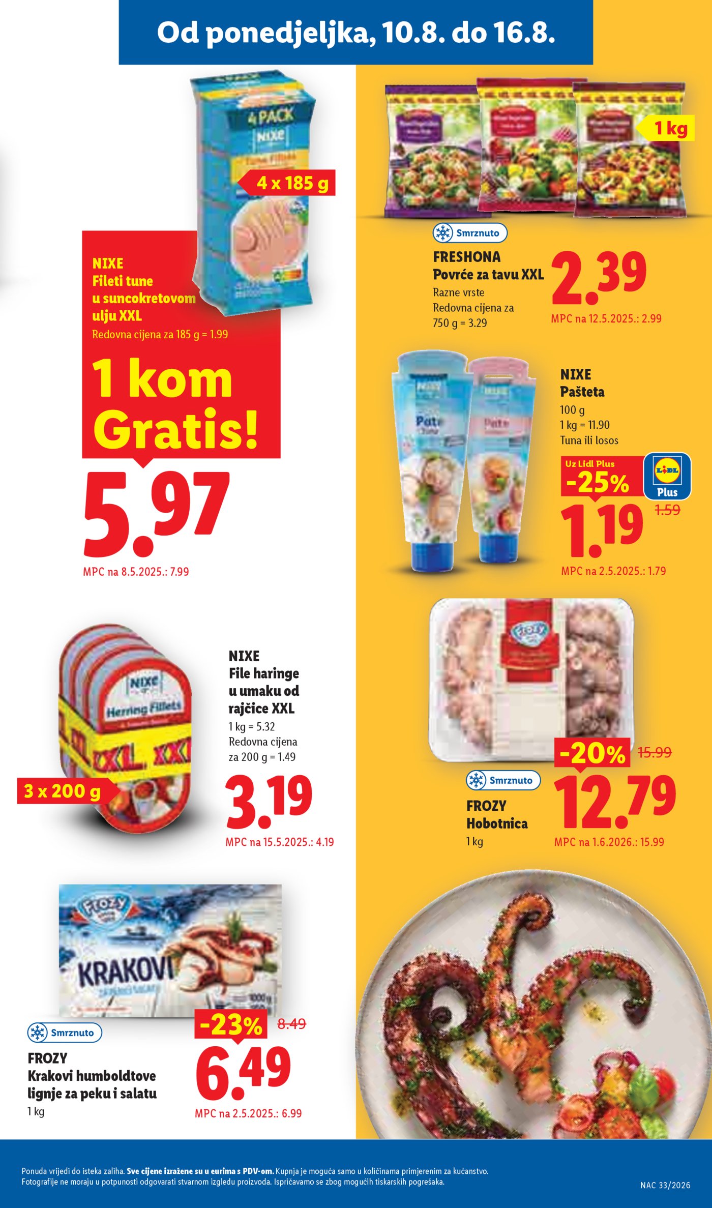 Lidl katalog Super ponuda od ponedjeljka 10.08.-16.08.2026.