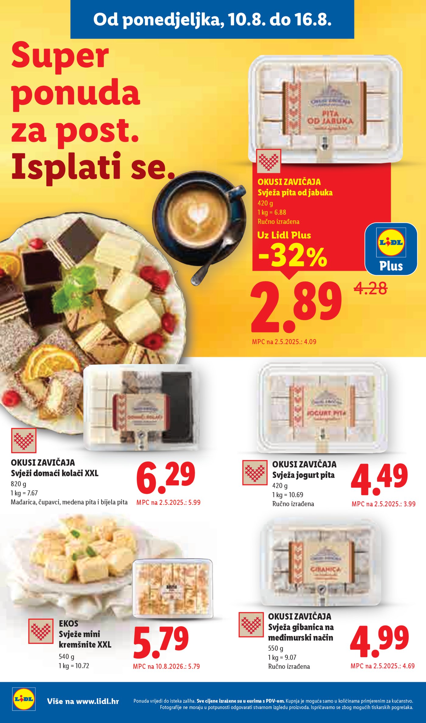 Lidl katalog Super ponuda od ponedjeljka 10.08.-16.08.2026.