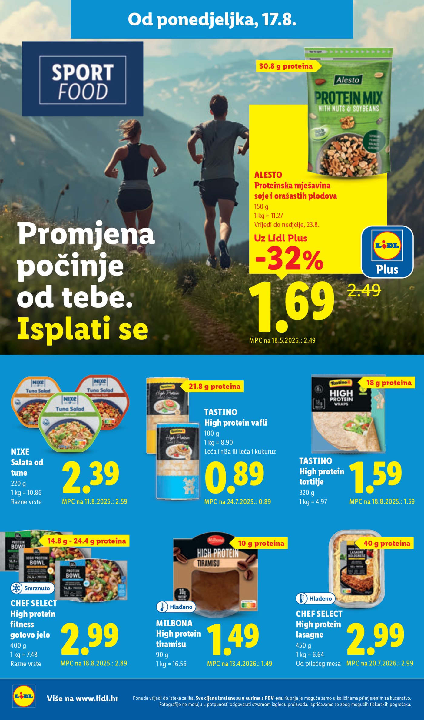 Lidl katalog Super ponuda od ponedjeljka 17.08. - 23.08.2026.