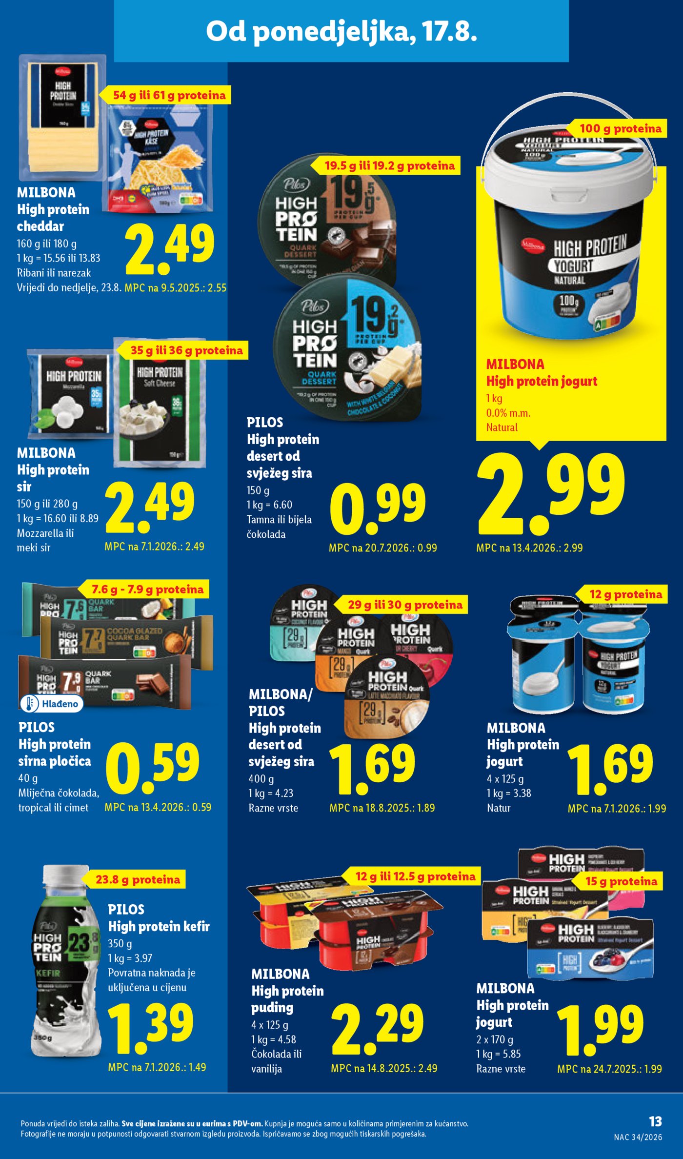 Lidl katalog Super ponuda od ponedjeljka 17.08. - 23.08.2026.