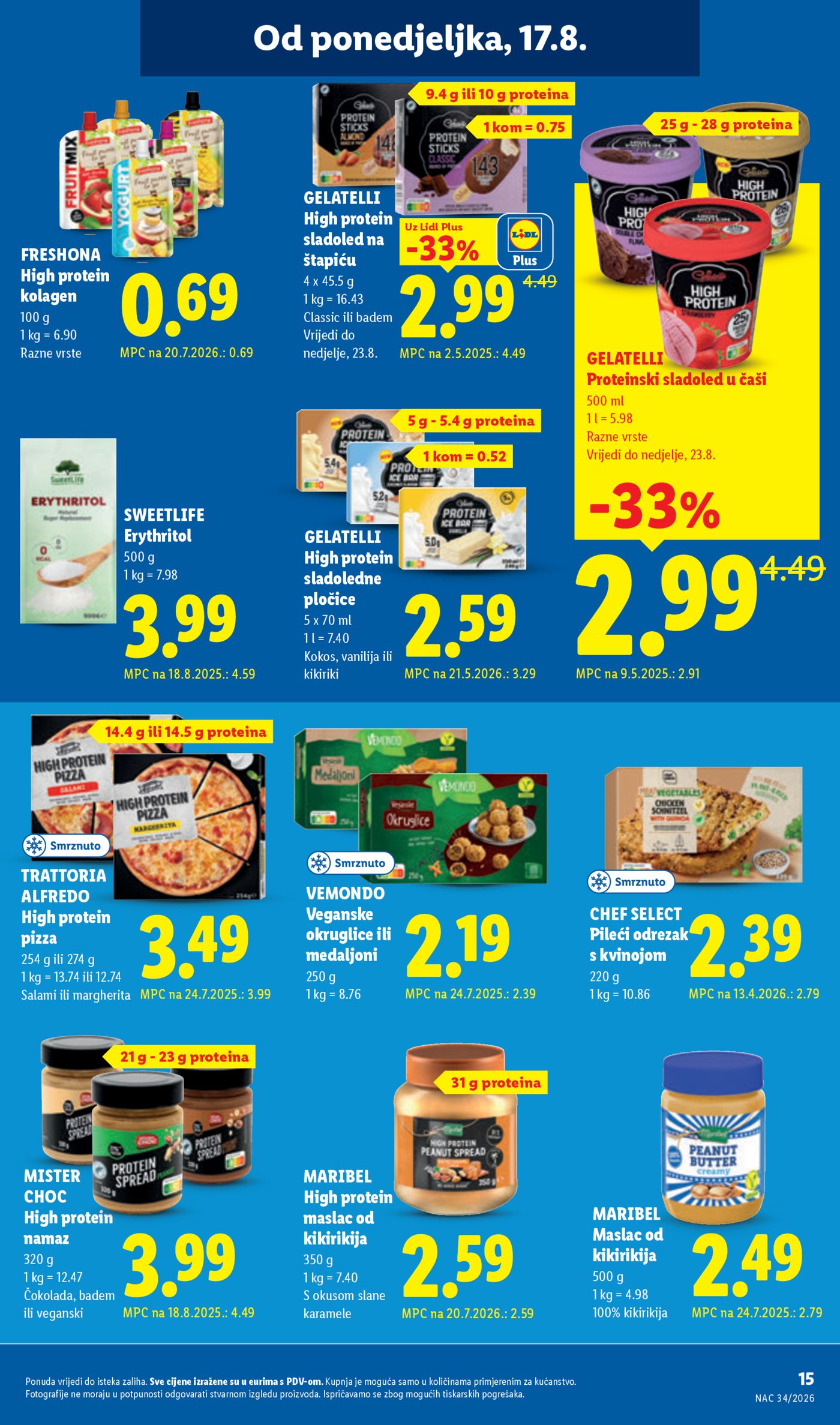 Lidl katalog Super ponuda od ponedjeljka 17.08. - 23.08.2026.