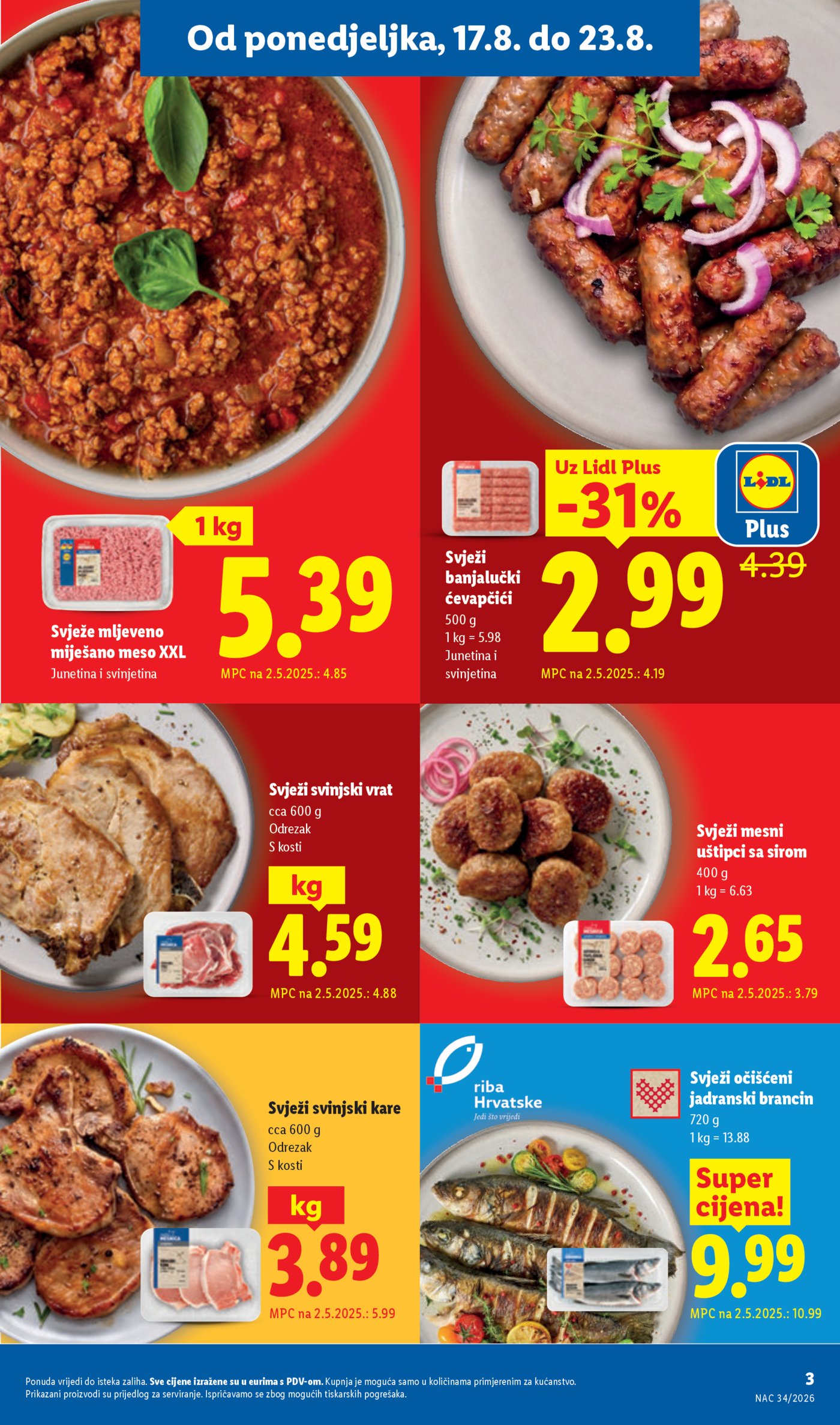 Lidl katalog Super ponuda od ponedjeljka 17.08. - 23.08.2026.