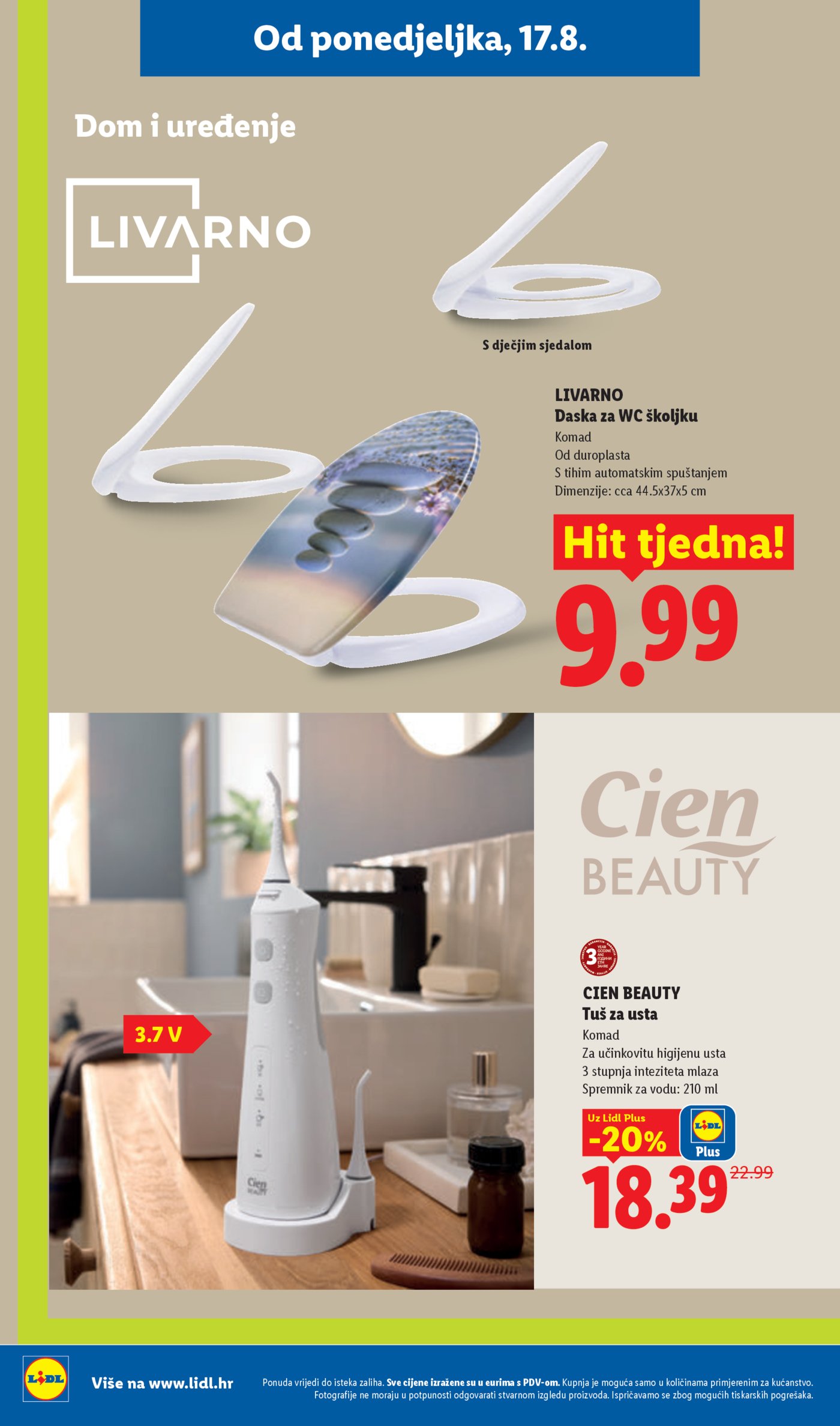 Lidl katalog Super ponuda od ponedjeljka 17.08. - 23.08.2026.