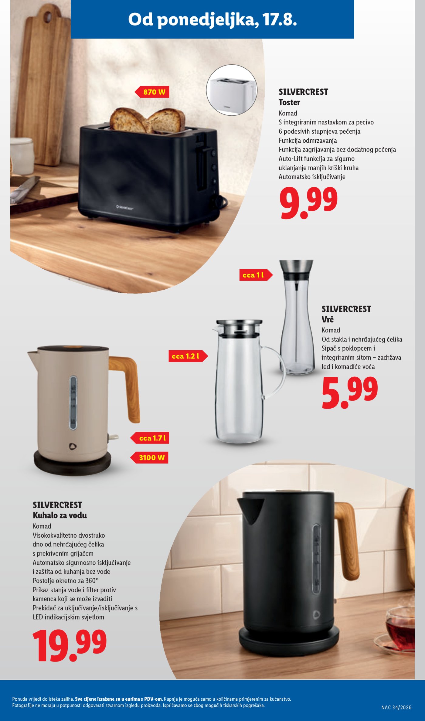 Lidl katalog Super ponuda od ponedjeljka 17.08. - 23.08.2026.