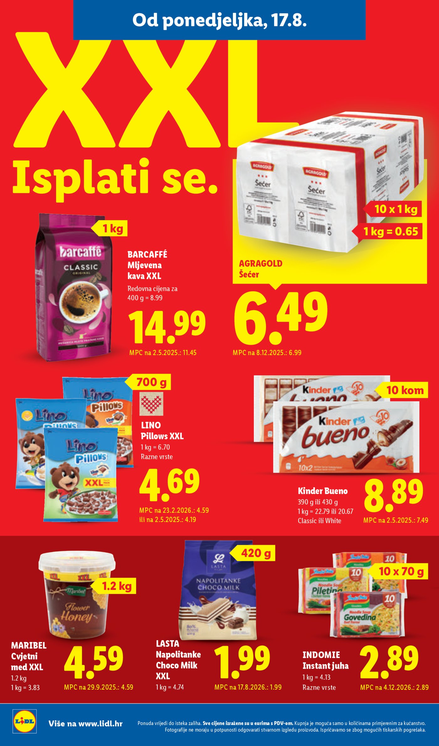 Lidl katalog Super ponuda od ponedjeljka 17.08. - 23.08.2026.