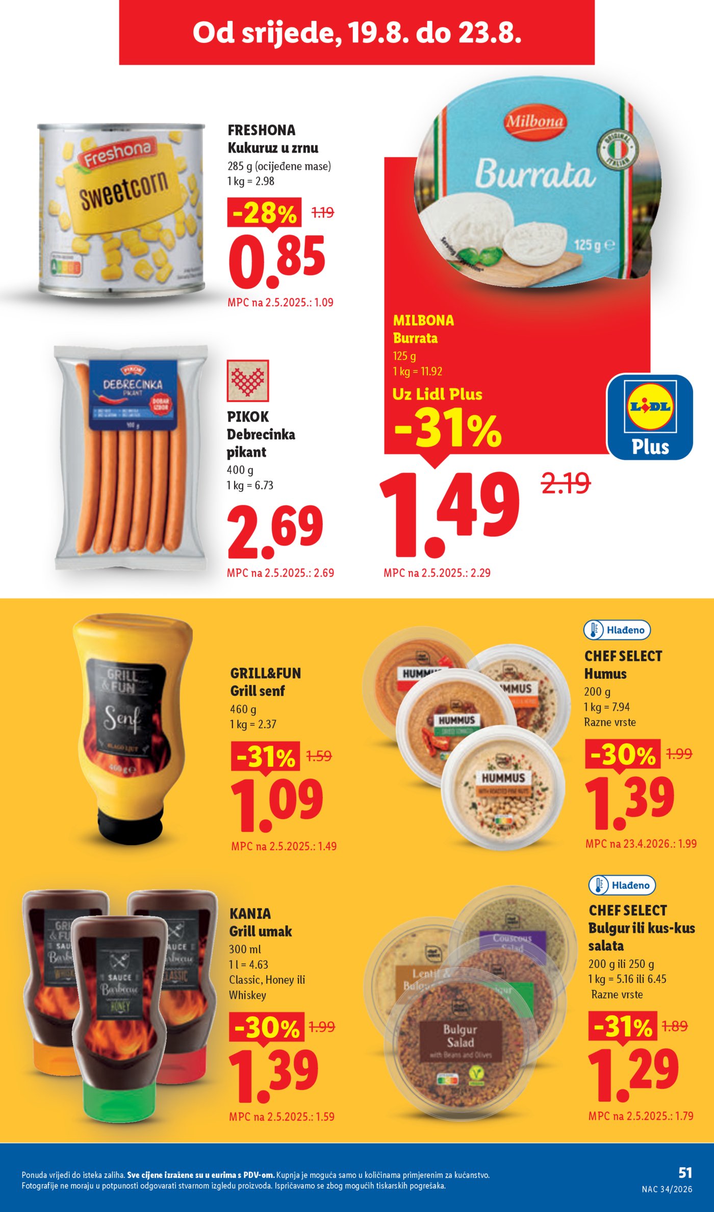 Lidl katalog Super ponuda od ponedjeljka 17.08. - 23.08.2026.