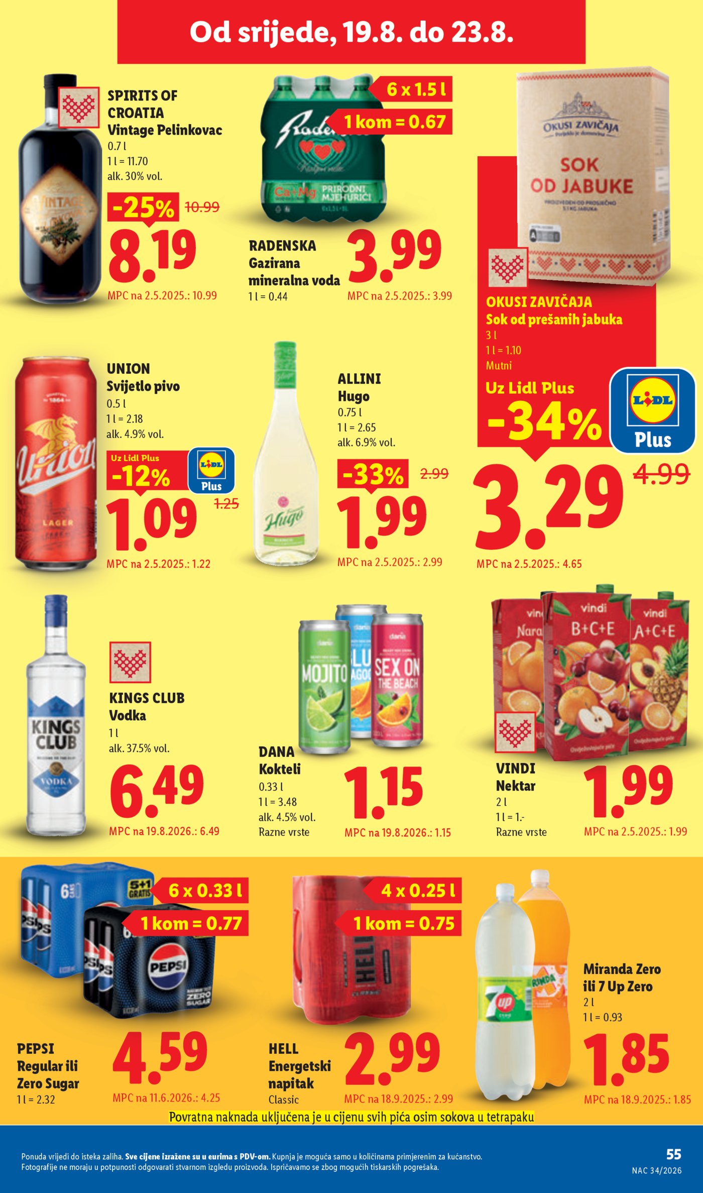Lidl katalog Super ponuda od ponedjeljka 17.08. - 23.08.2026.