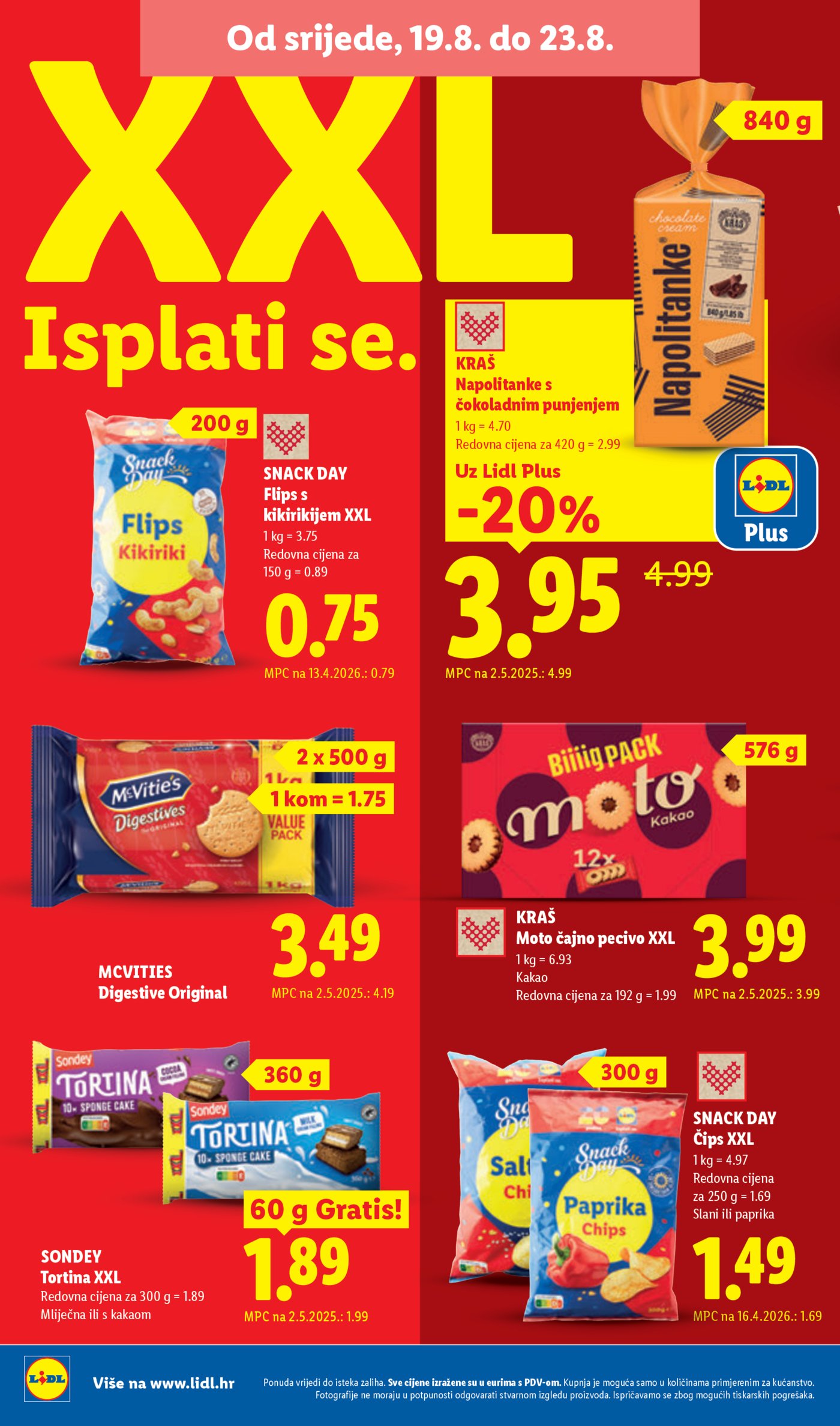 Lidl katalog Super ponuda od ponedjeljka 17.08. - 23.08.2026.