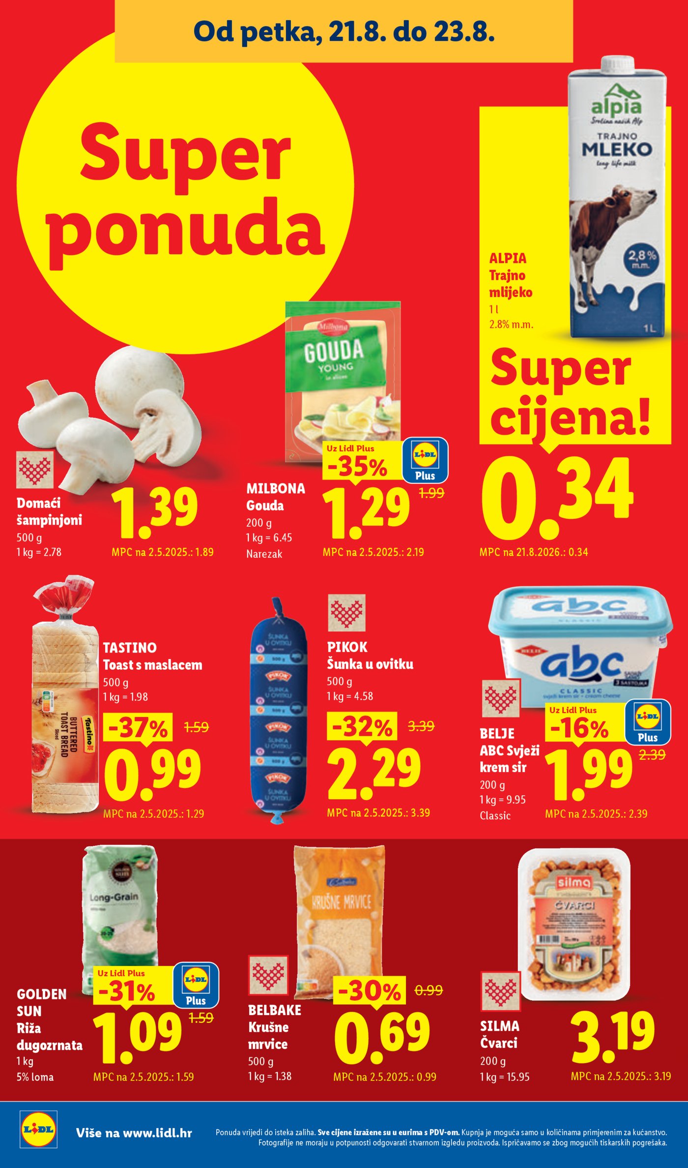 Lidl katalog Super ponuda od ponedjeljka 17.08. - 23.08.2026.