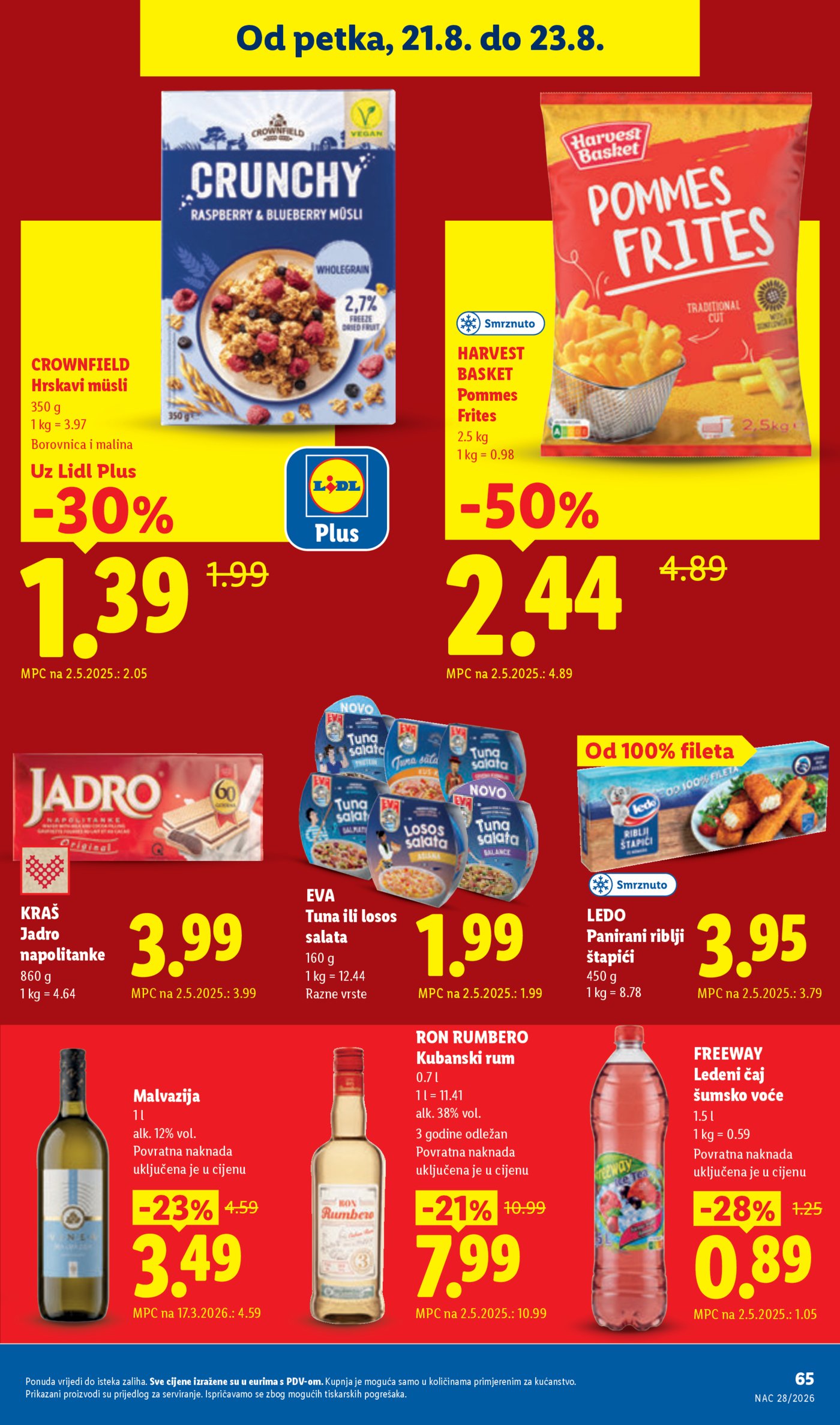 Lidl katalog Super ponuda od ponedjeljka 17.08. - 23.08.2026.