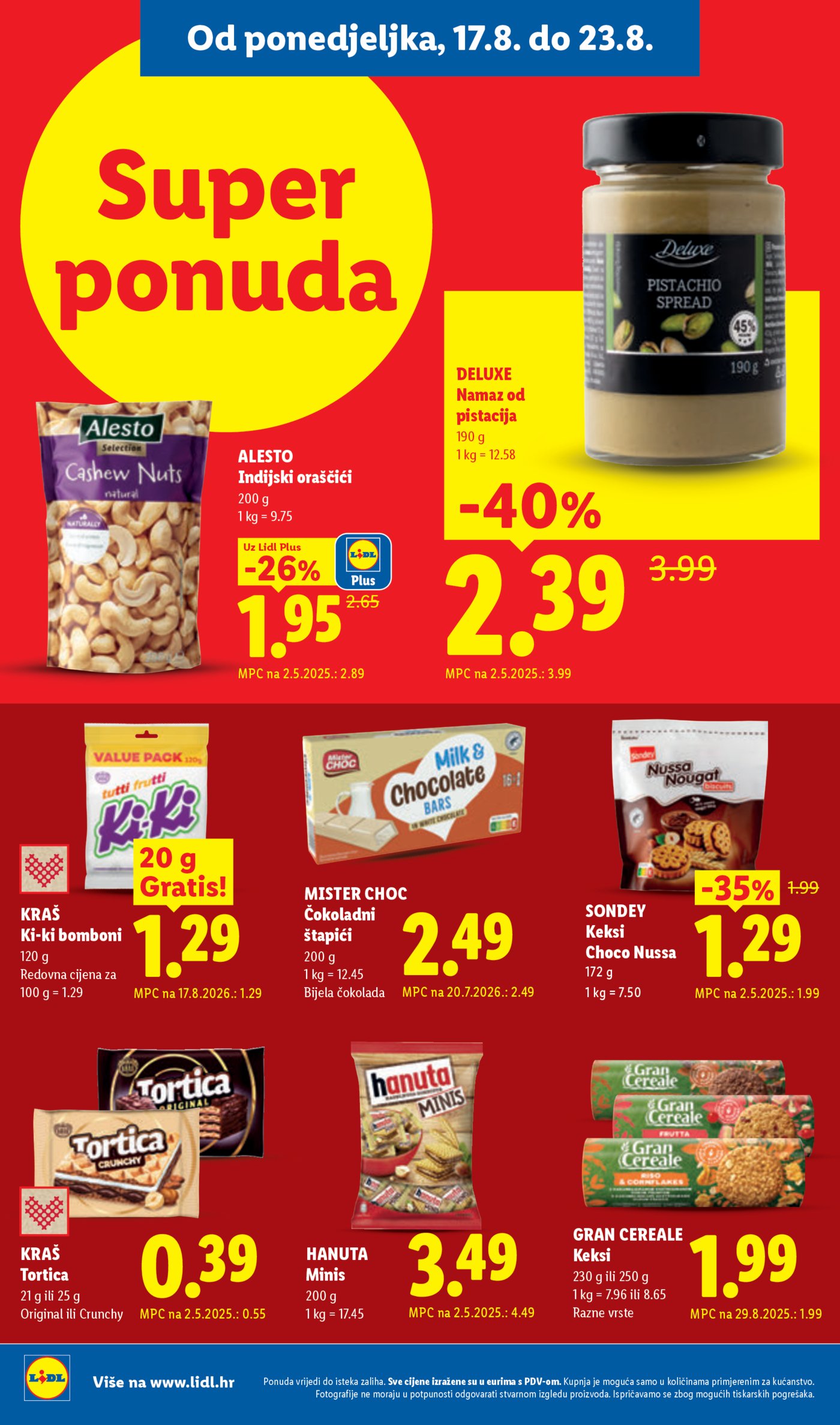 Lidl katalog Super ponuda od ponedjeljka 17.08. - 23.08.2026.