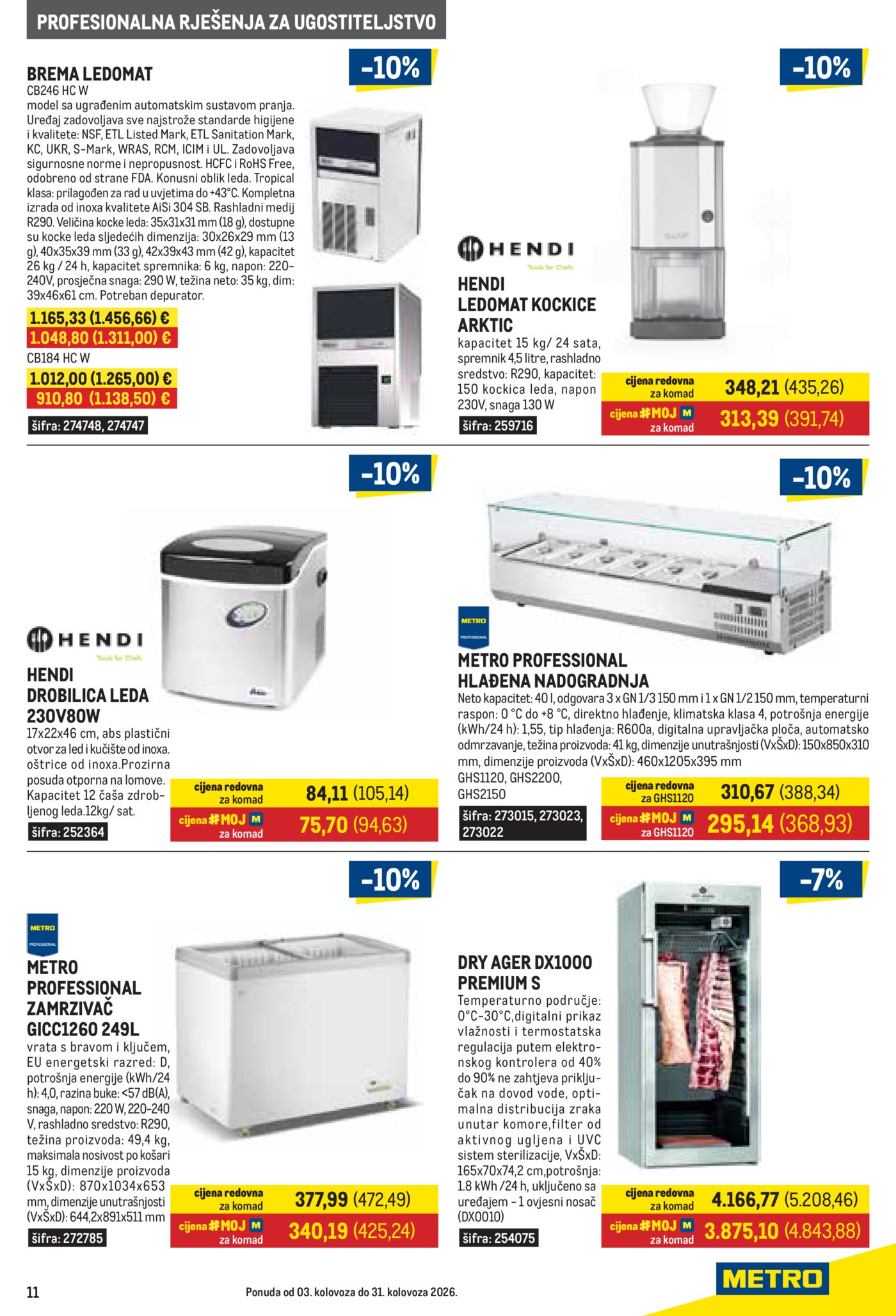Metro Gastro katalog Akcija 03.08.-31.08.2026.