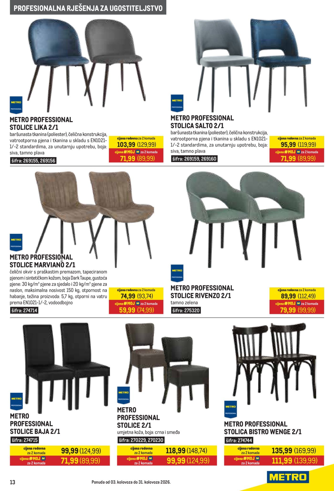 Metro Gastro katalog Akcija 03.08.-31.08.2026.