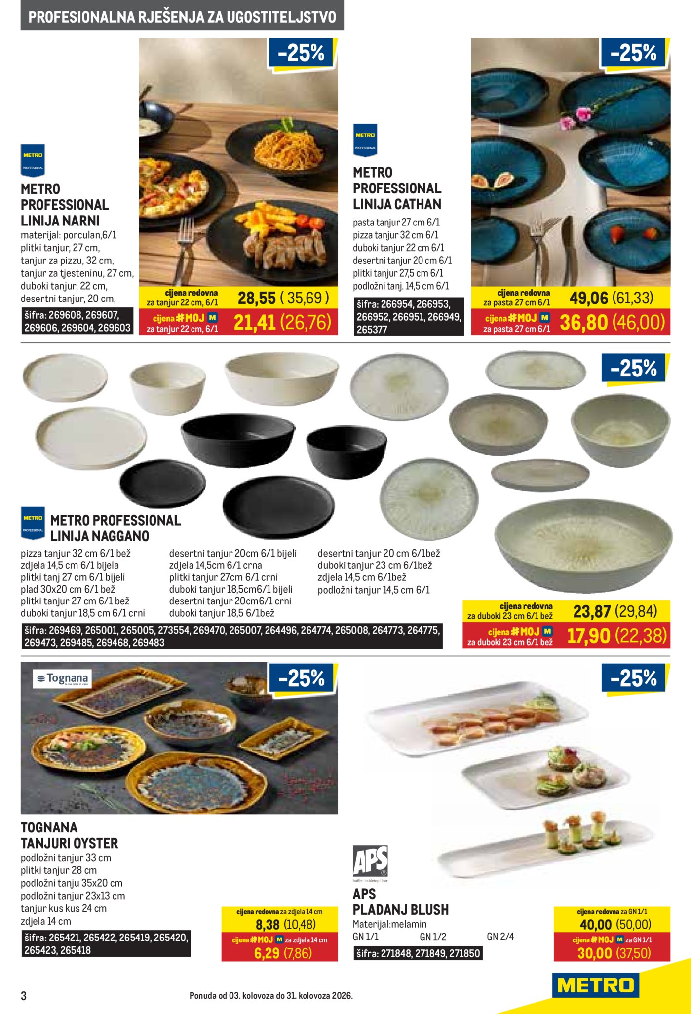 Metro Gastro katalog Akcija 03.08.-31.08.2026.