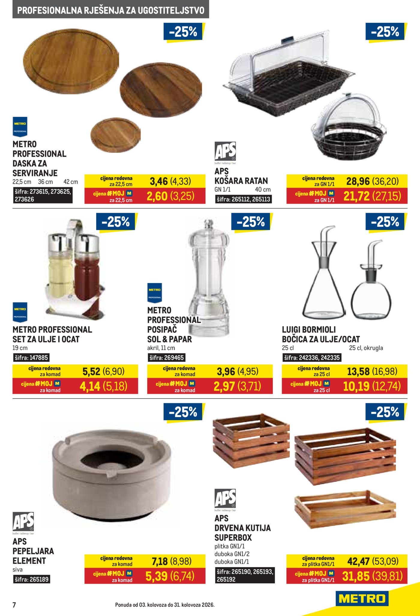 Metro Gastro katalog Akcija 03.08.-31.08.2026.