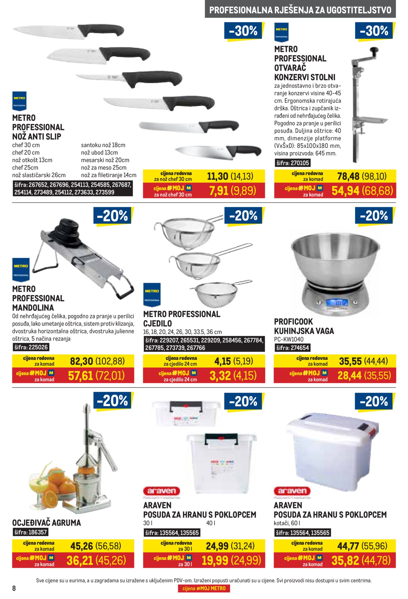 Metro Gastro katalog Akcija 03.08.-31.08.2026.