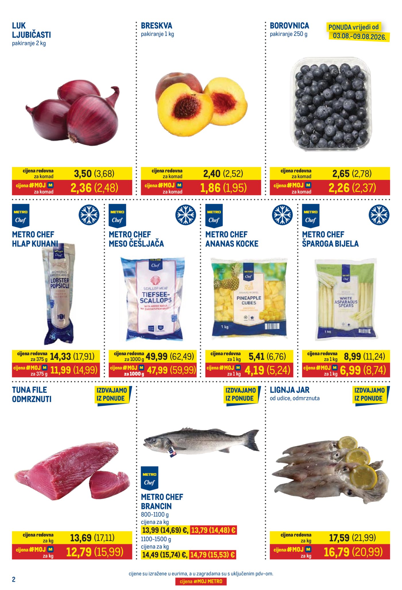 Metro prehrana i neprehrana katalog Akcija 03.08.-16.08.2026.