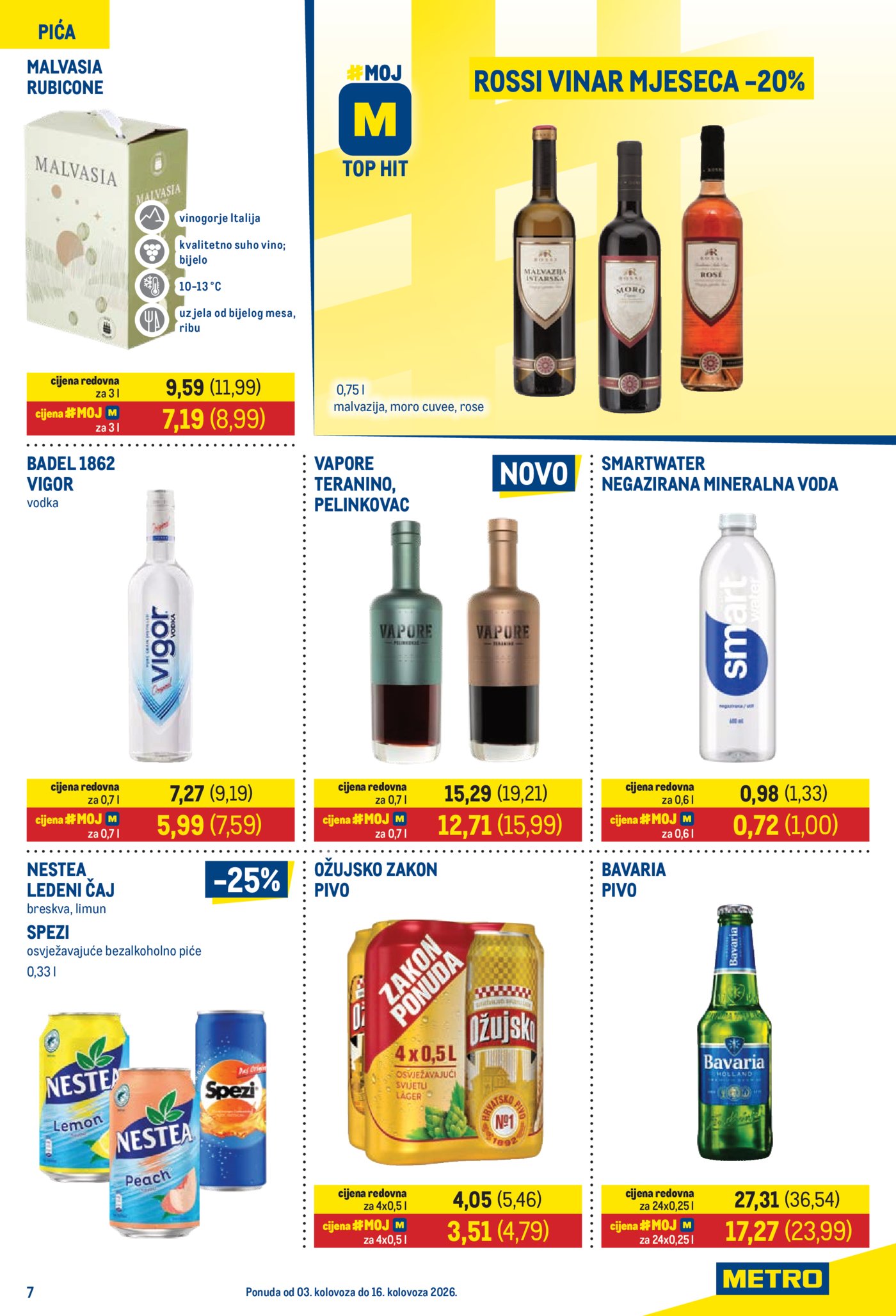 Metro prehrana i neprehrana katalog Akcija 03.08.-16.08.2026.