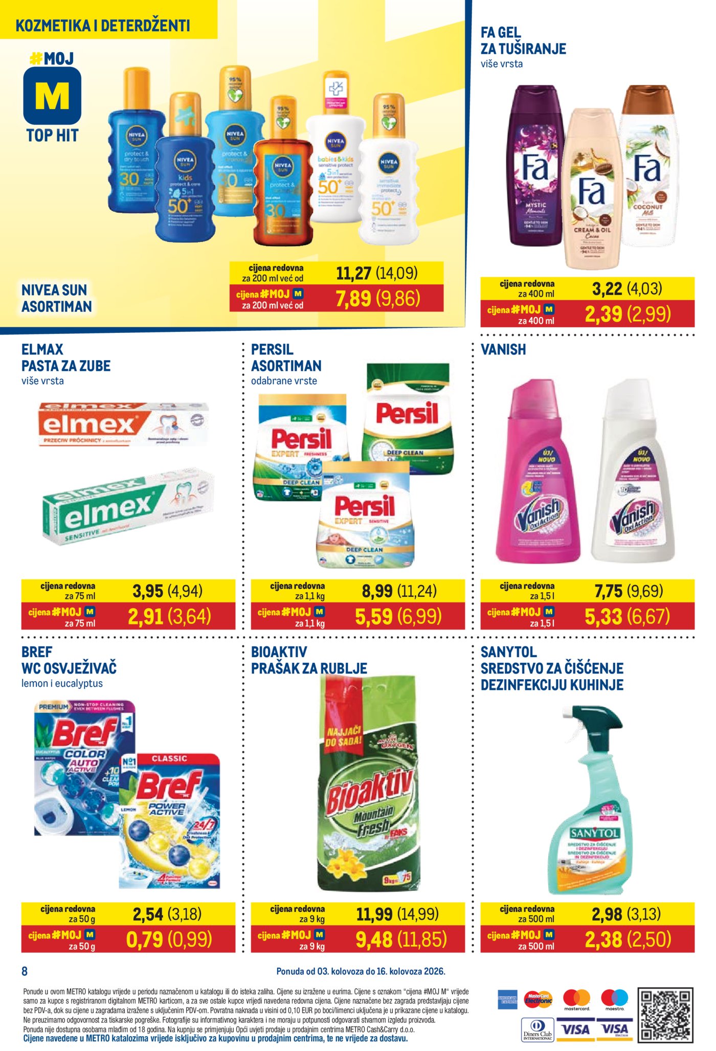 Metro prehrana i neprehrana katalog Akcija 03.08.-16.08.2026.
