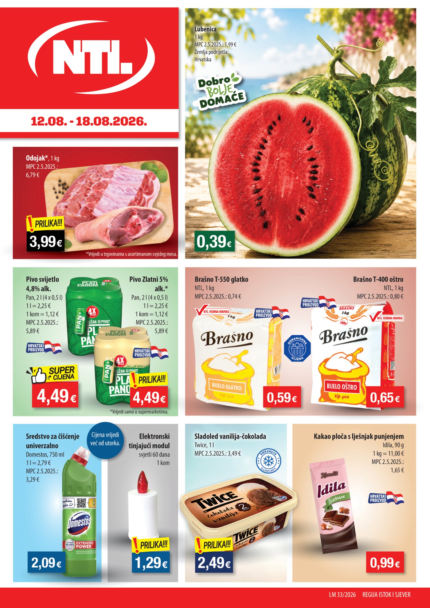 NTL katalog Akcija Istok-Sjever 12.08.-18.08.2026.