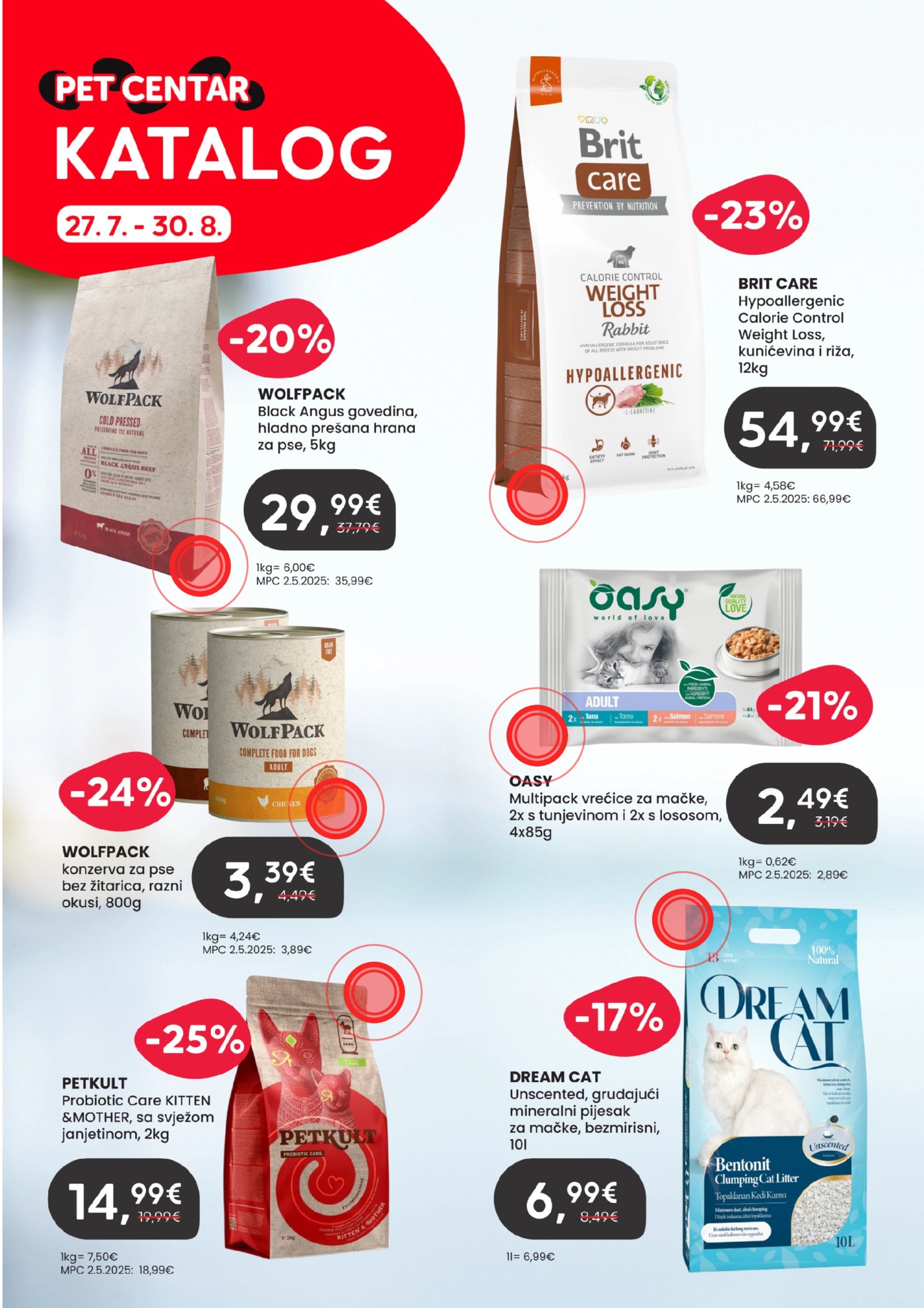 Pet Centar katalog Kolovoz 27.07.-30.08.2026.