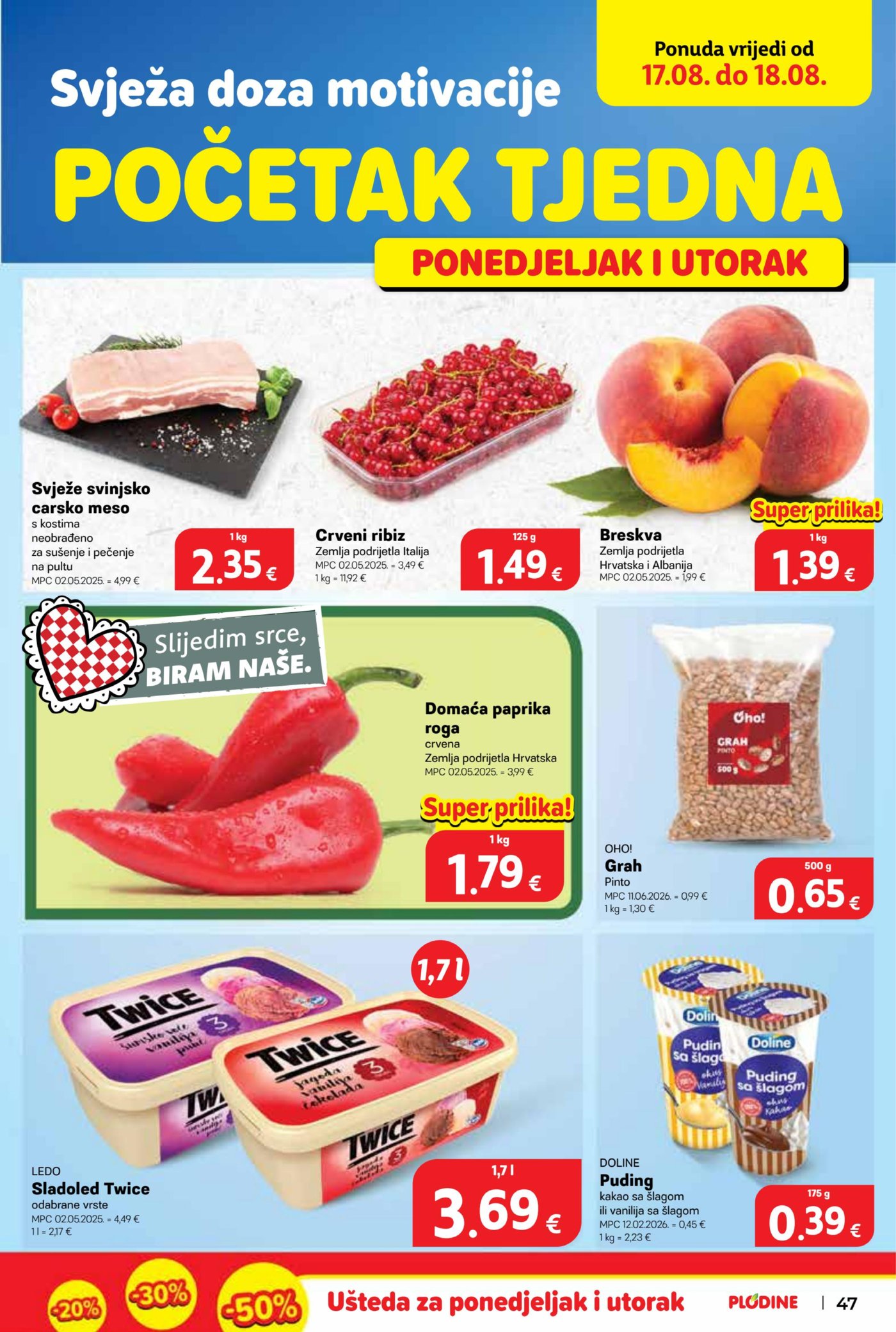 Plodine katalog Akcija 12.08.-18.08.2026.