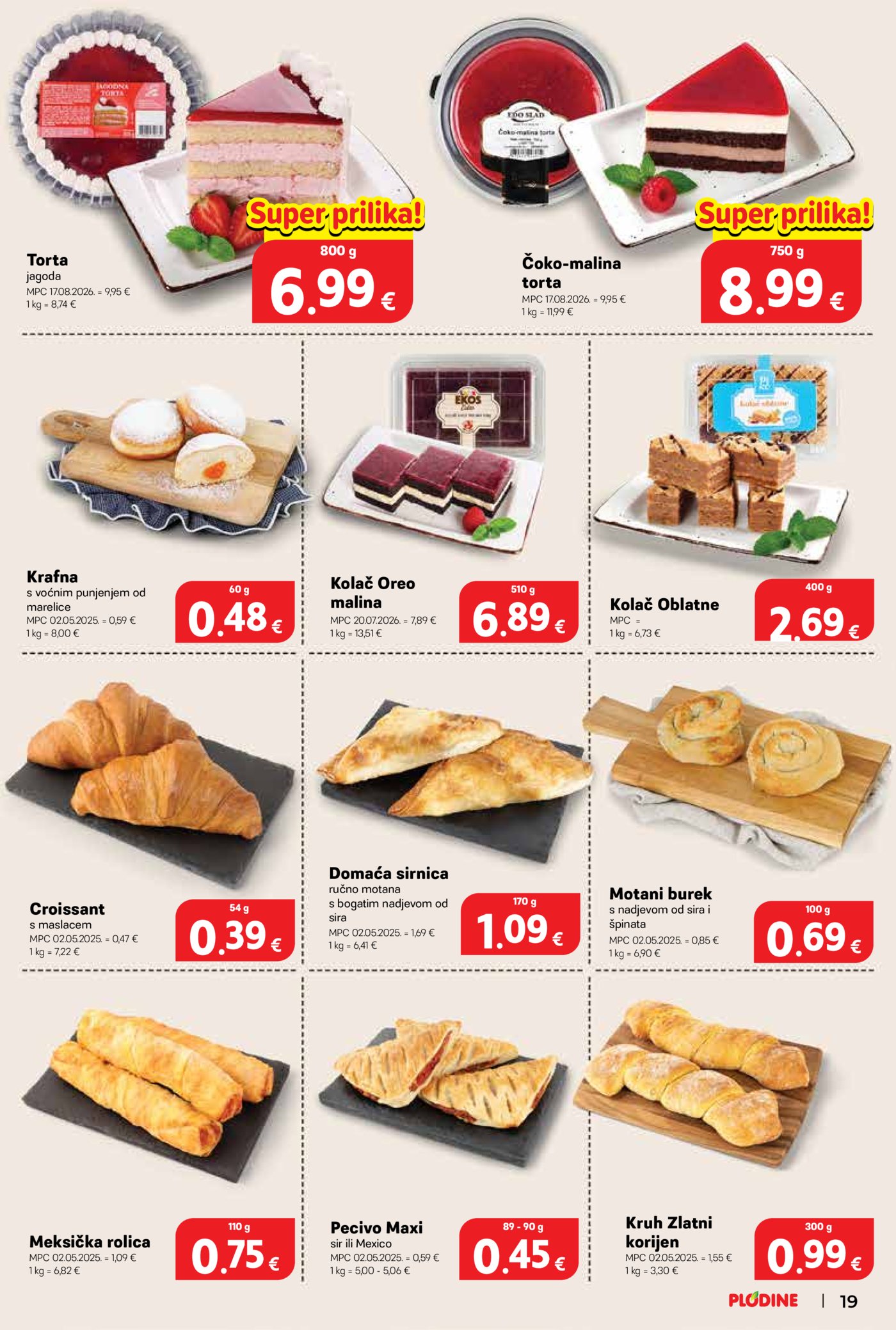 Plodine katalog Akcija 19.08. - 25.08.2026.