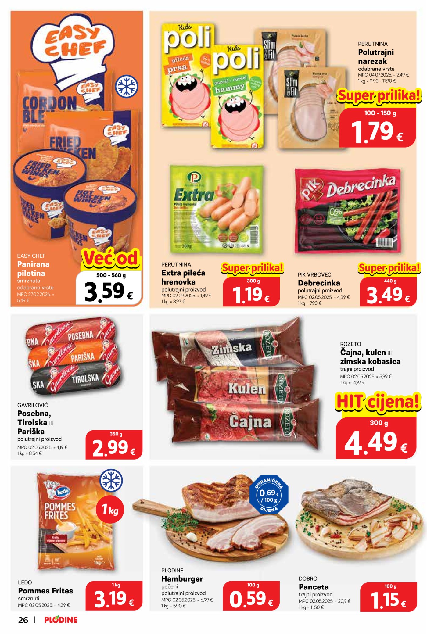 Plodine katalog Akcija 19.08. - 25.08.2026.