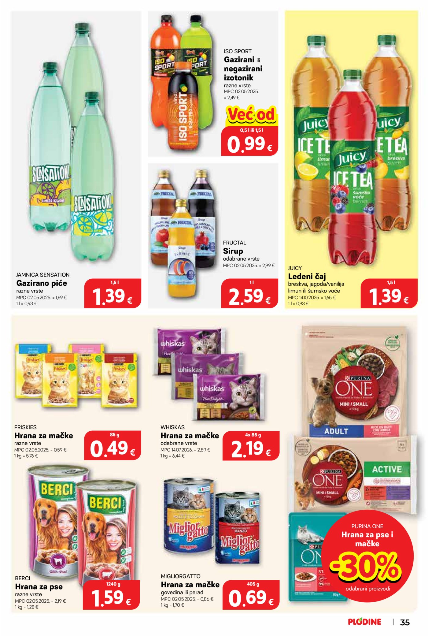 Plodine katalog Akcija 19.08. - 25.08.2026.