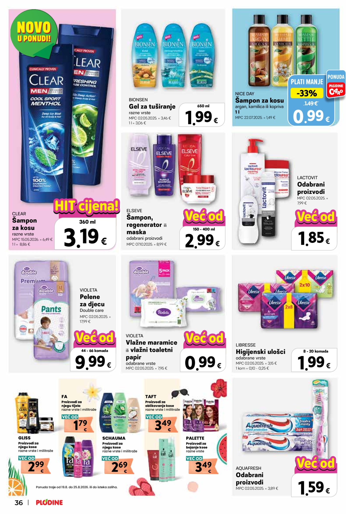 Plodine katalog Akcija 19.08. - 25.08.2026.
