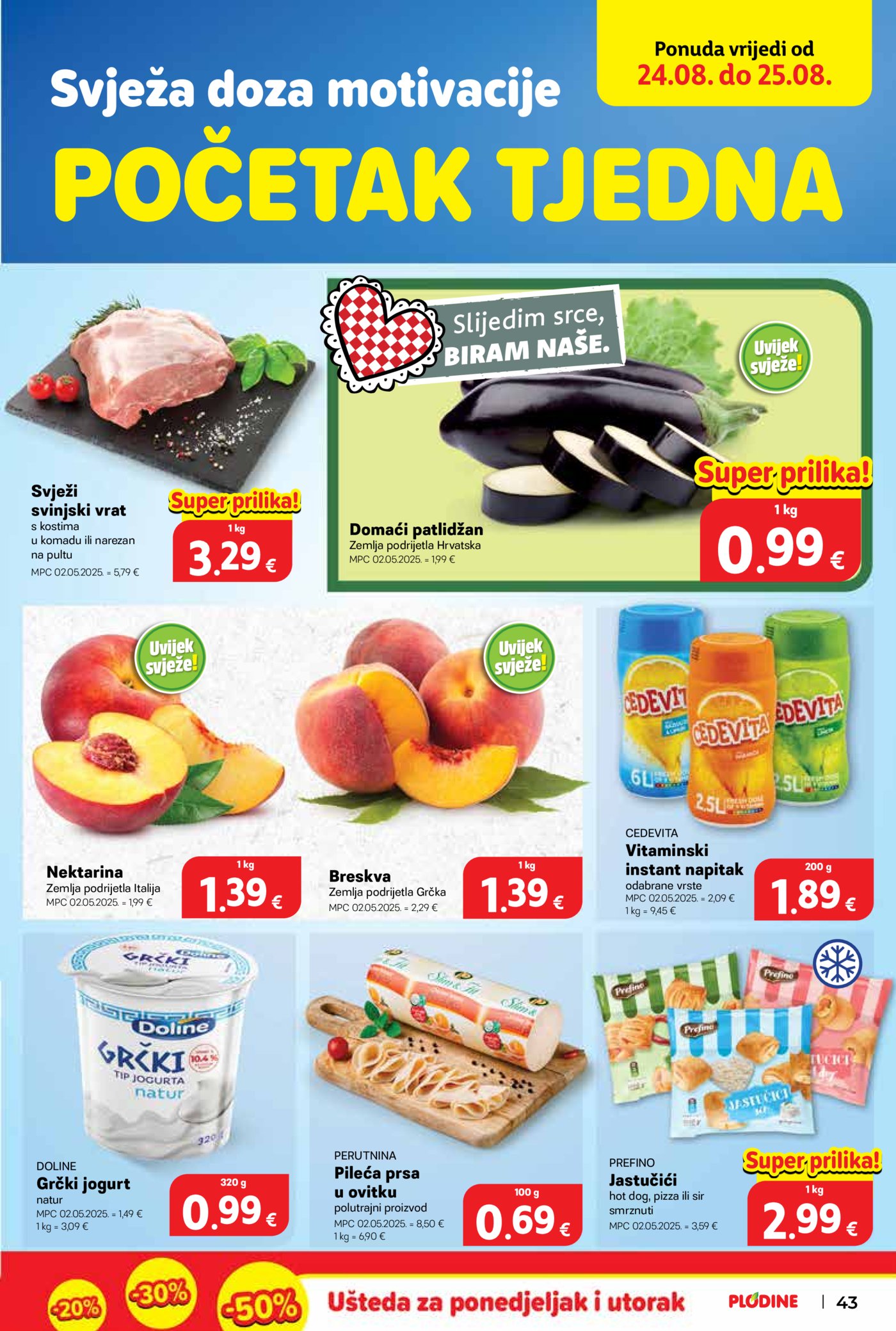 Plodine katalog Akcija 19.08. - 25.08.2026.