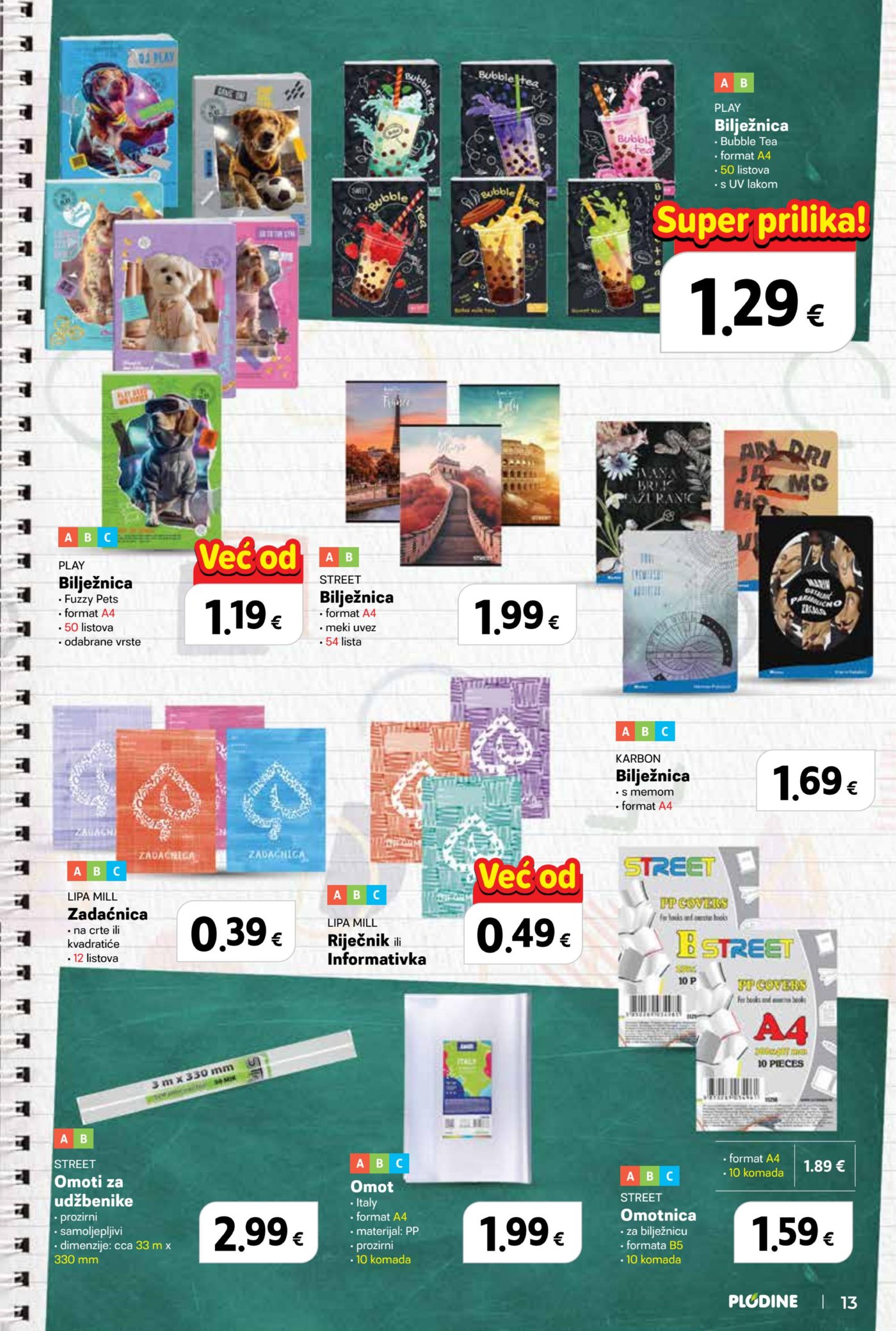 Plodine katalog Spremni za školu 13.08.-23.09.2026.