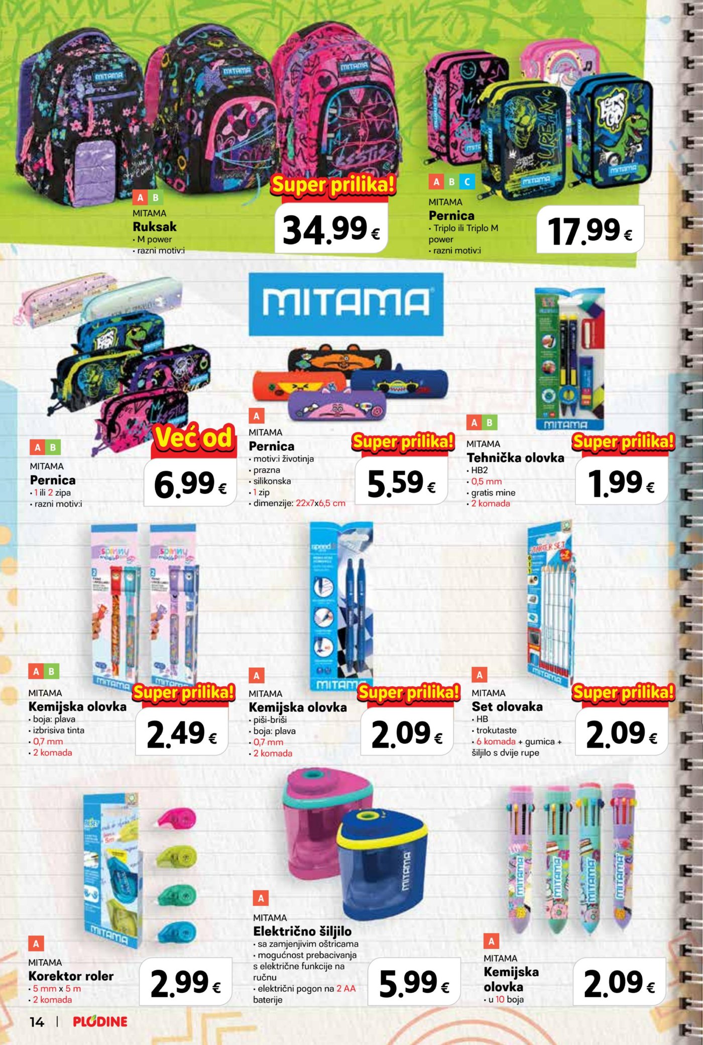 Plodine katalog Spremni za školu 13.08.-23.09.2026.
