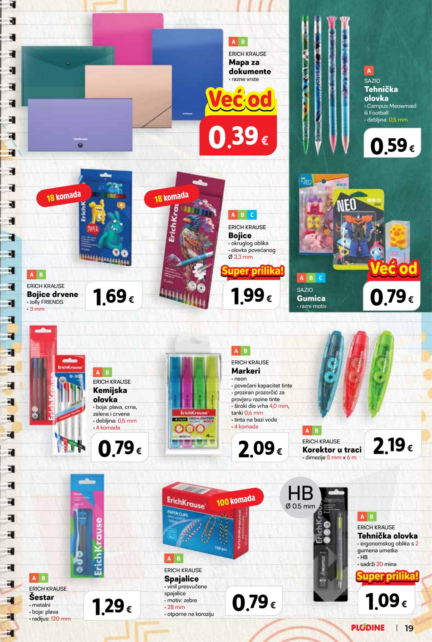 Plodine katalog Spremni za školu 13.08.-23.09.2026.