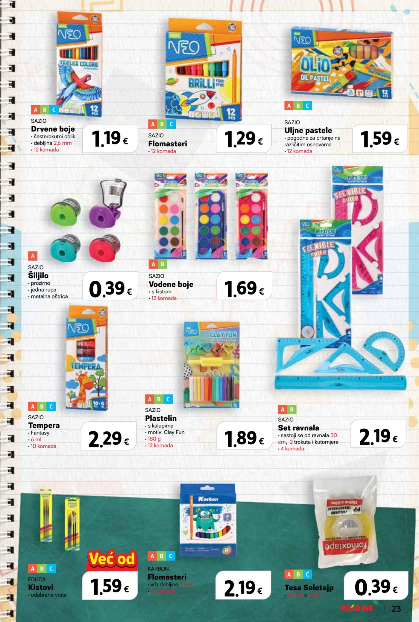 Plodine katalog Spremni za školu 13.08.-23.09.2026.
