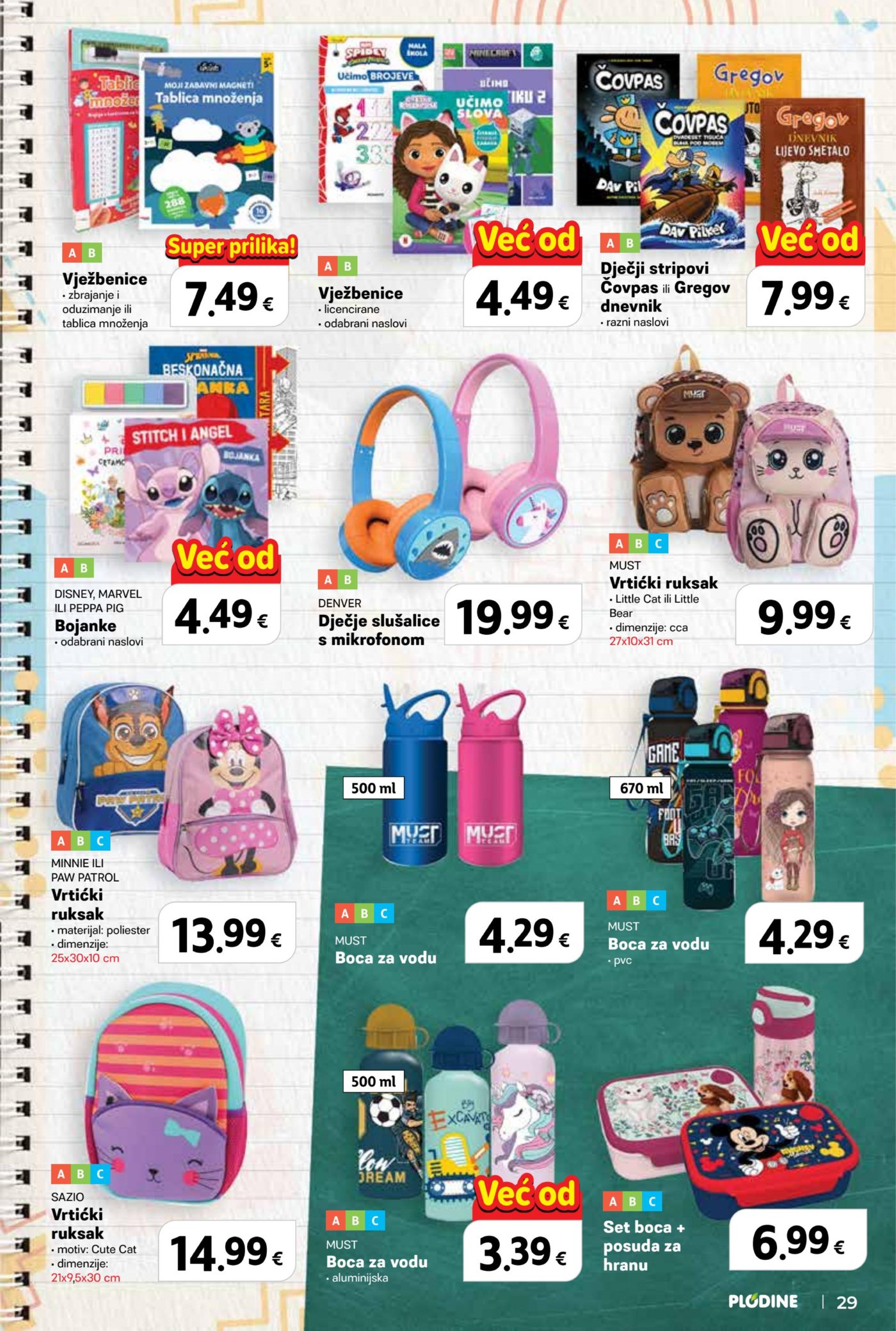 Plodine katalog Spremni za školu 13.08.-23.09.2026.