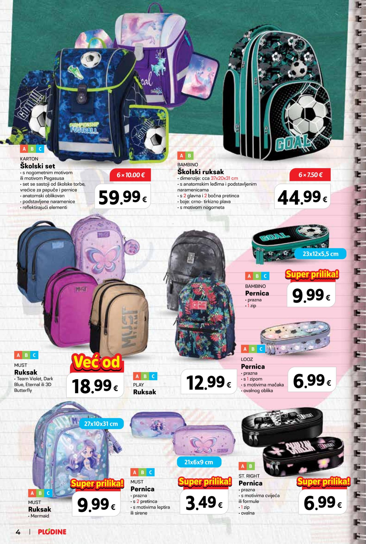 Plodine katalog Spremni za školu 13.08.-23.09.2026.