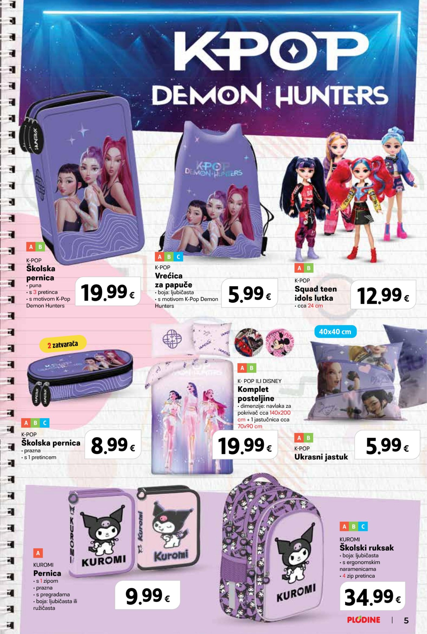Plodine katalog Spremni za školu 13.08.-23.09.2026.