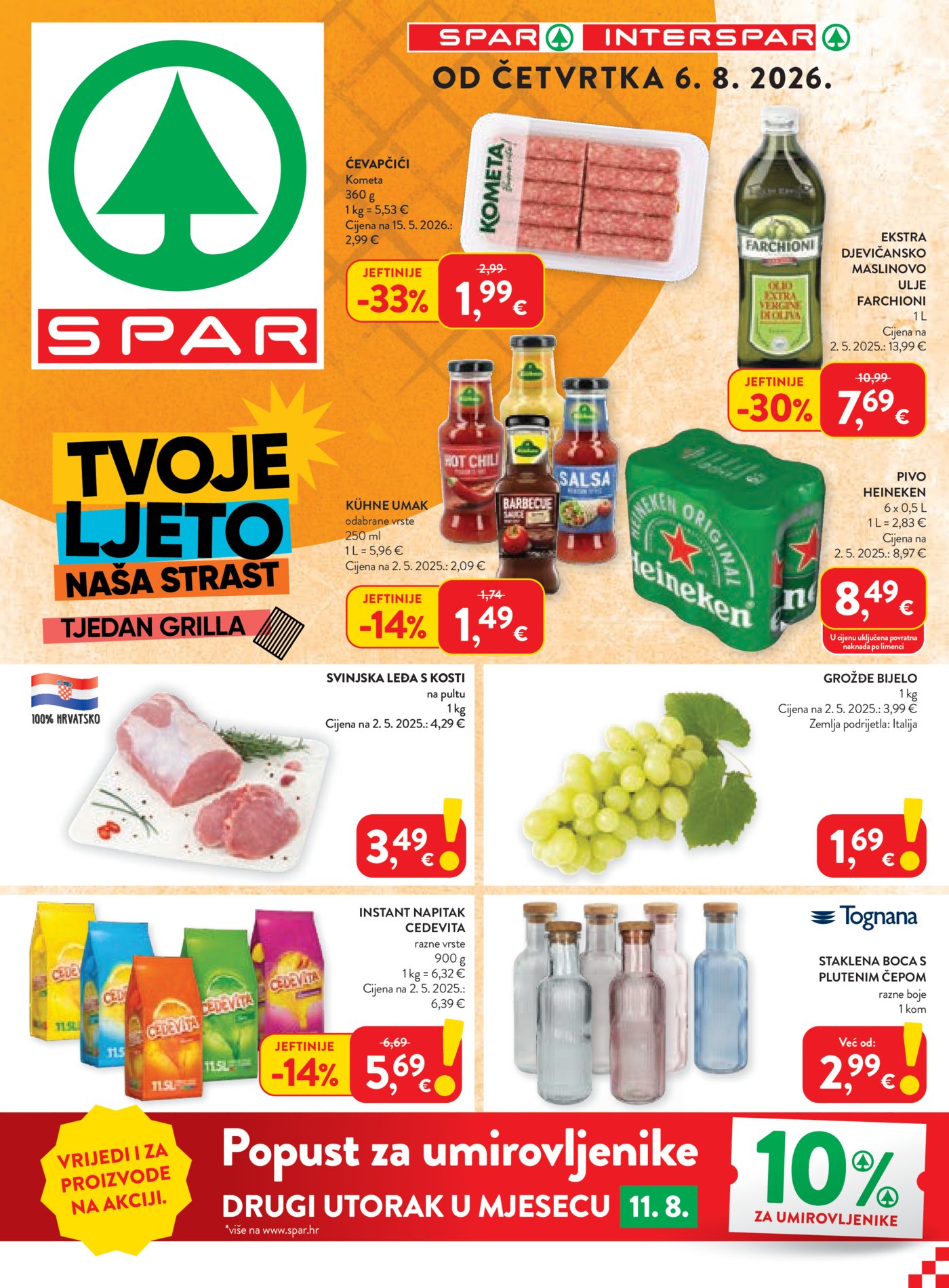 SPAR INTERSPAR katalog Akcija 06.08.-11.08.2026.