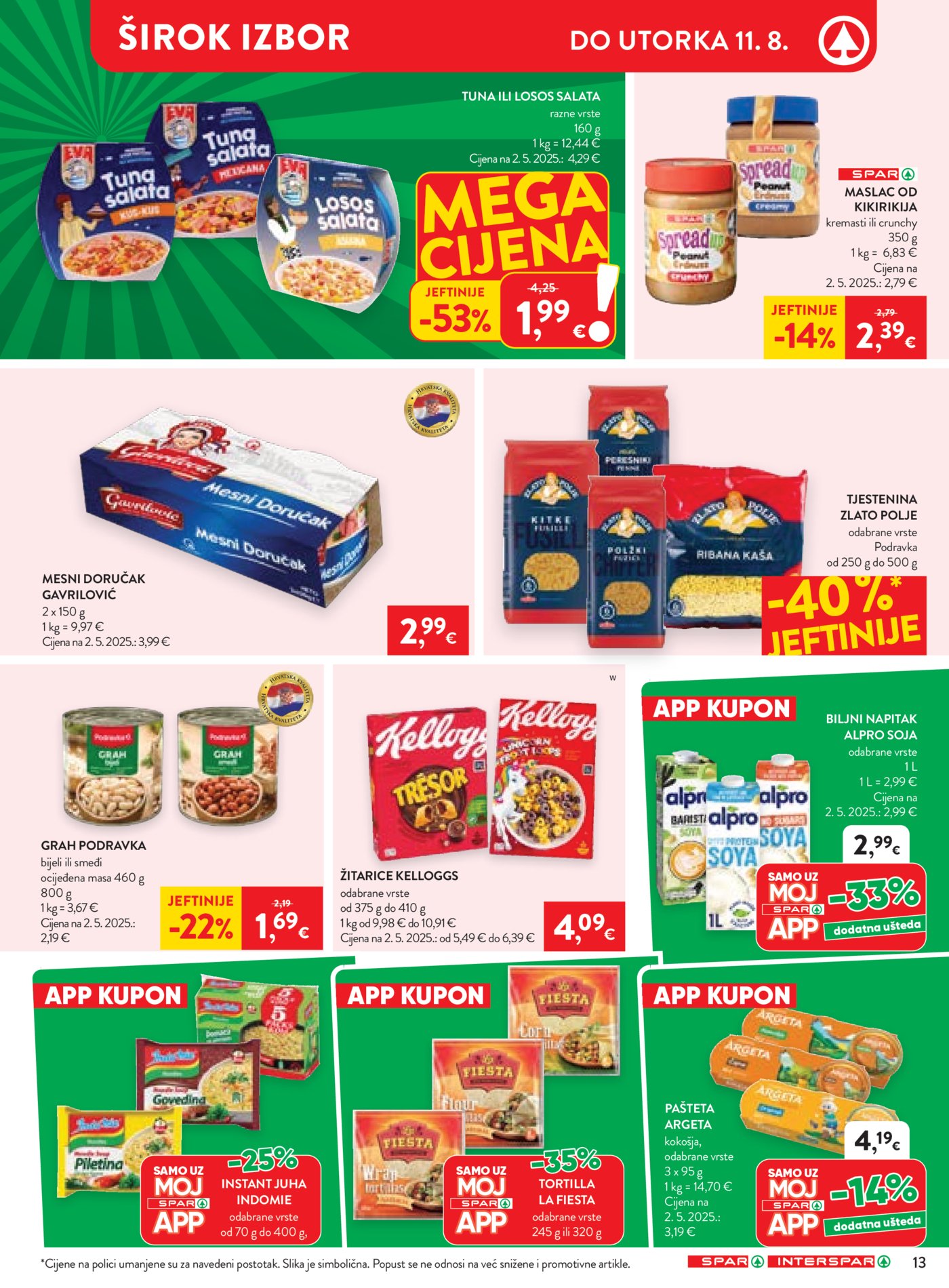 SPAR INTERSPAR katalog Akcija 06.08.-11.08.2026.