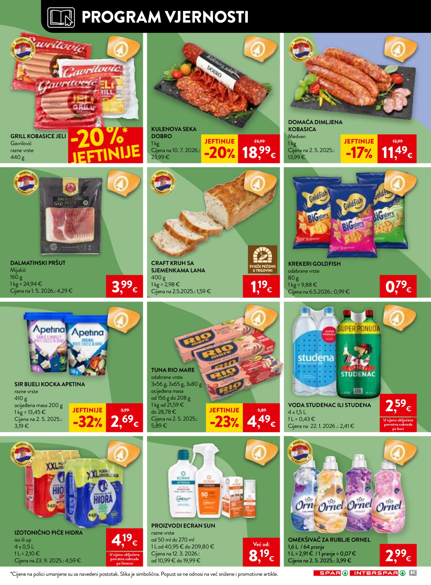 SPAR INTERSPAR katalog Akcija 06.08.-11.08.2026.