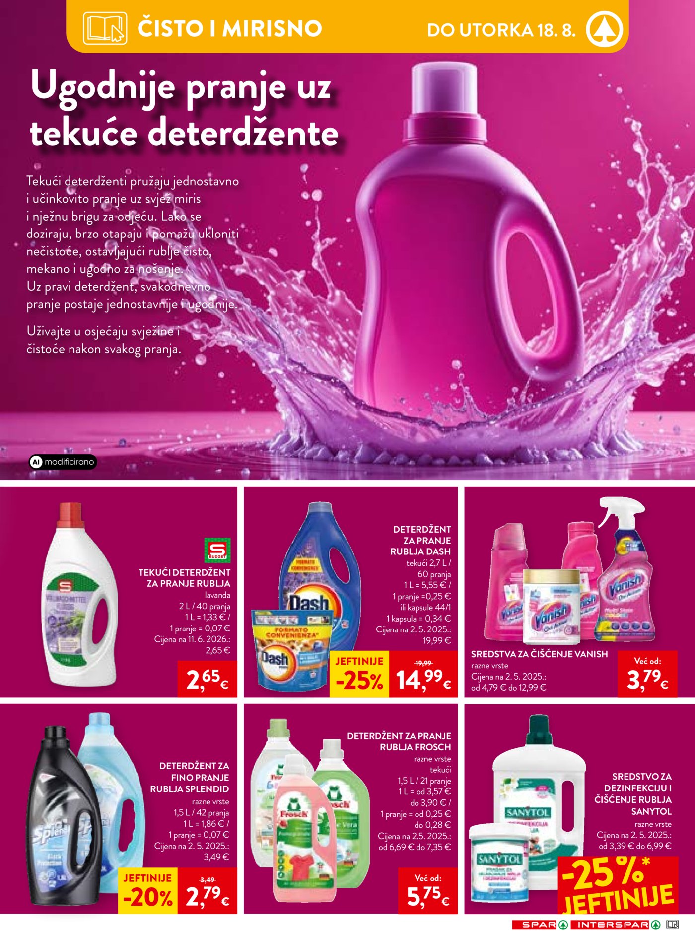 SPAR INTERSPAR katalog Akcija 06.08.-11.08.2026.