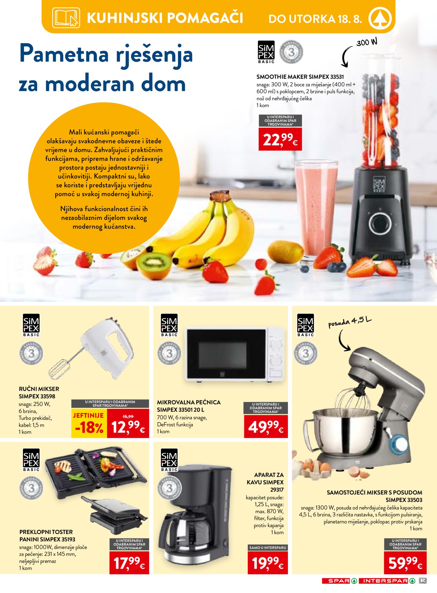SPAR INTERSPAR katalog Akcija 06.08.-11.08.2026.