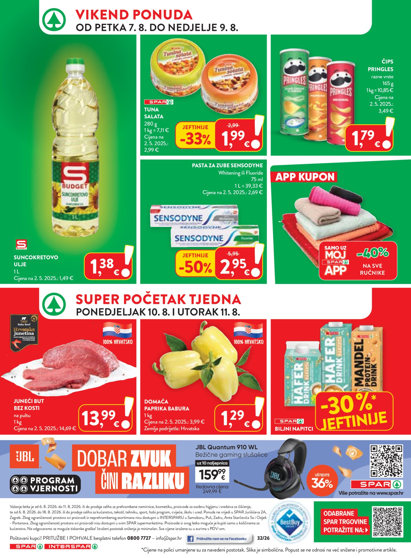 SPAR INTERSPAR katalog Akcija 06.08.-11.08.2026.